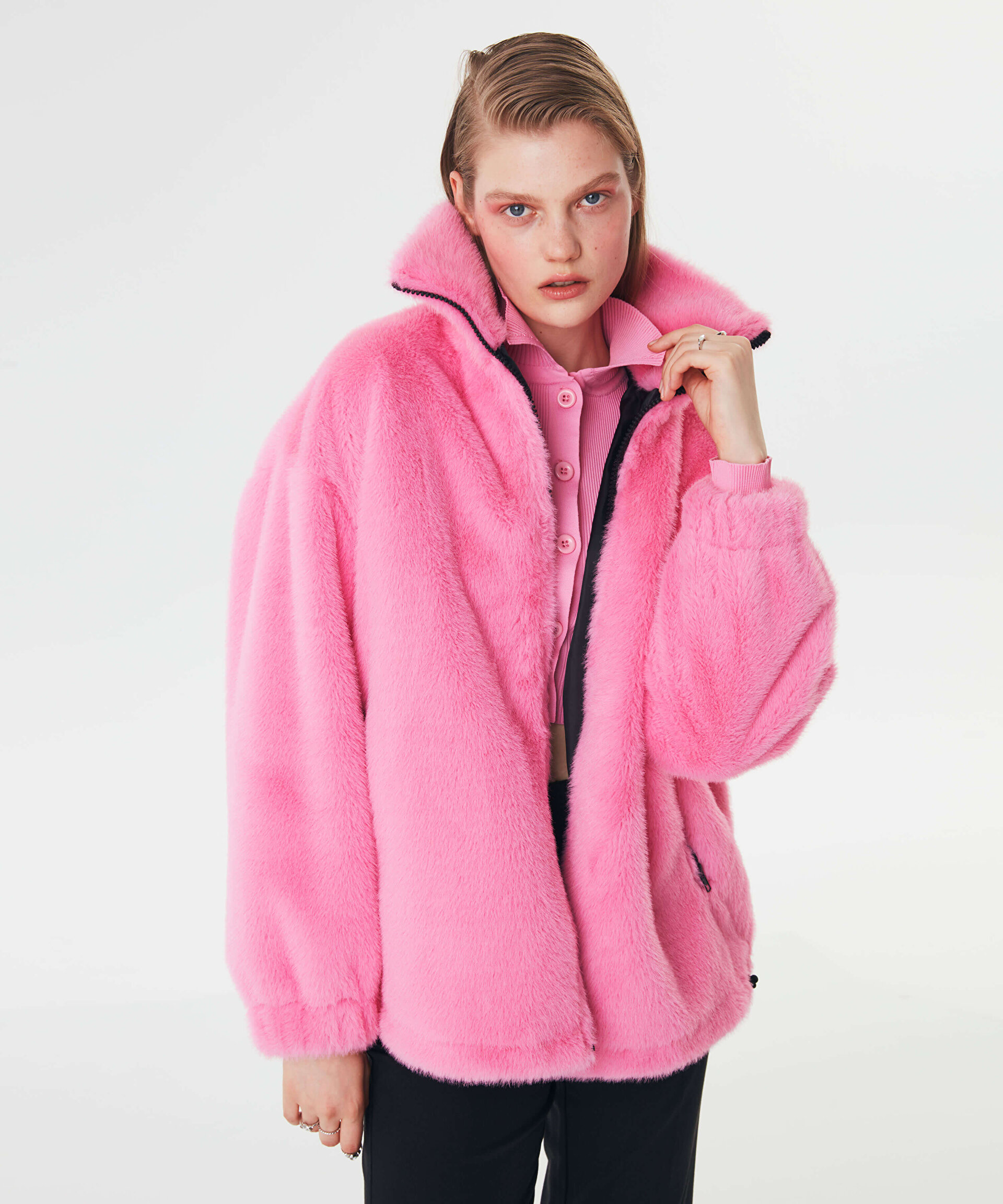 Pembe SUNİ KÜRK MONT TW6220012053033 | TWIST