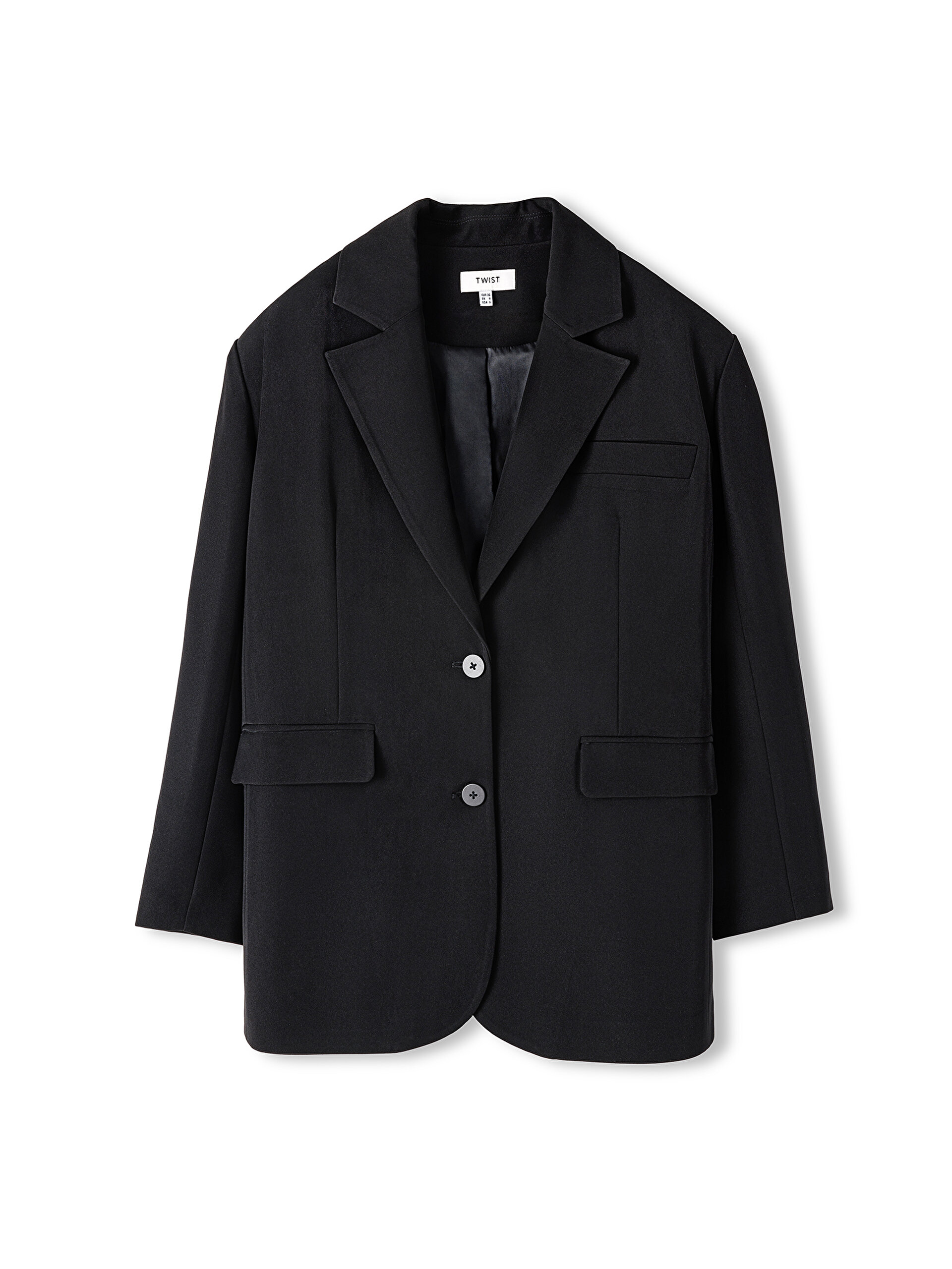 Sıyah MONO YAKA BLAZER TW6230106062001 | TWIST