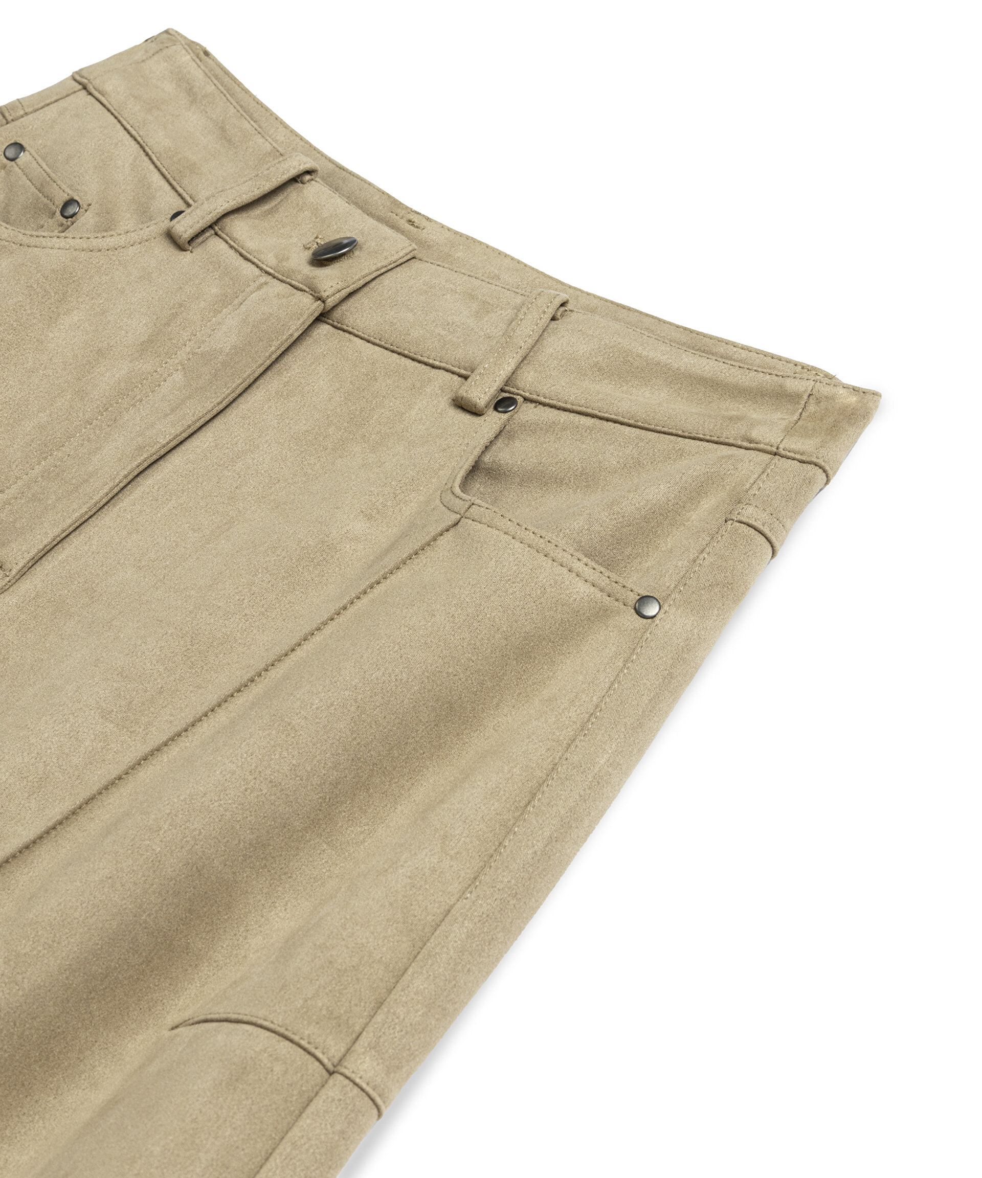 Natürel SÜET GÖRÜNÜMLÜ PANTOLON TW6250003113003 | TWIST