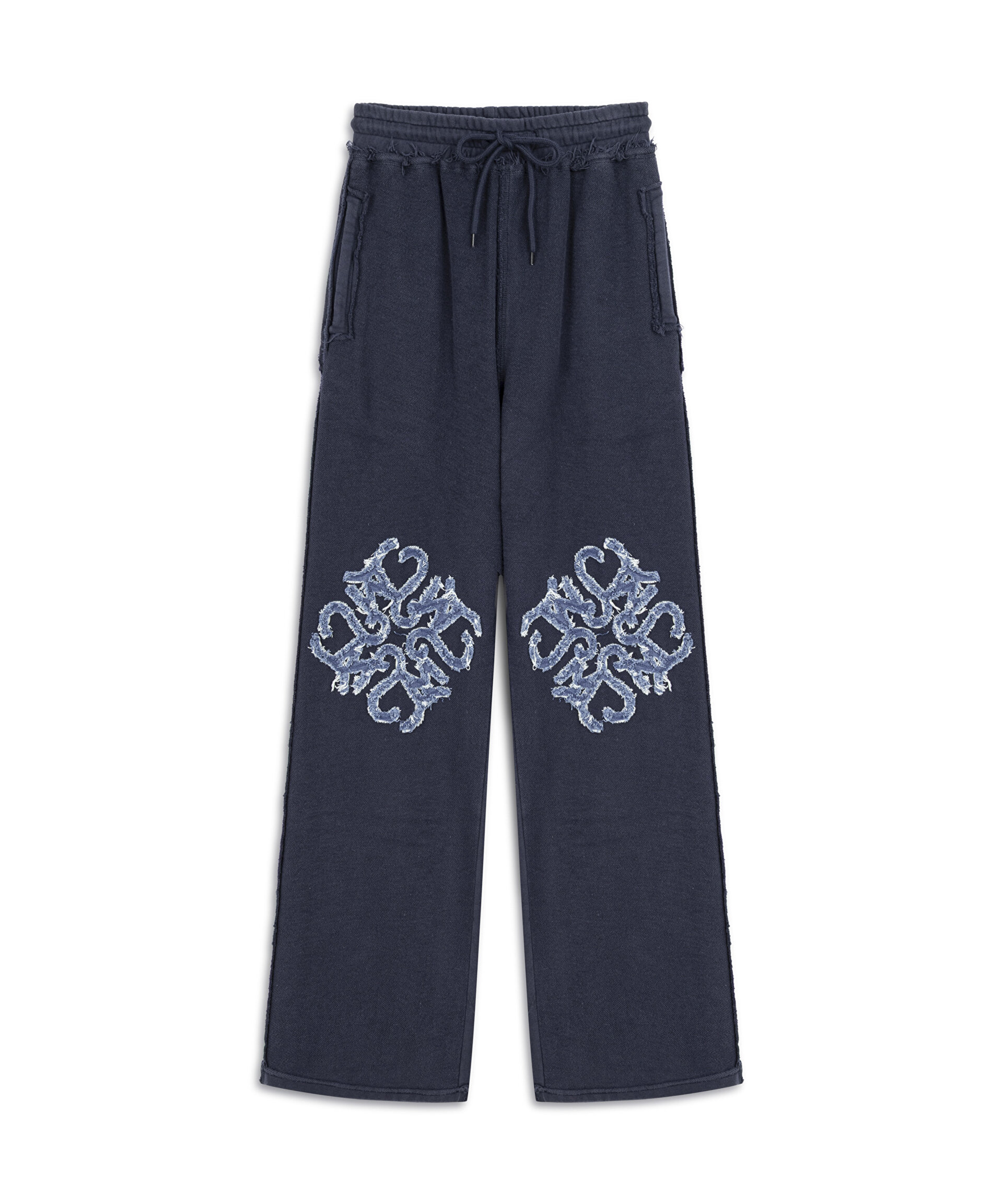 Lacivert DENİM APLİKELİ PANTOLON TW6250003123015 | TWIST