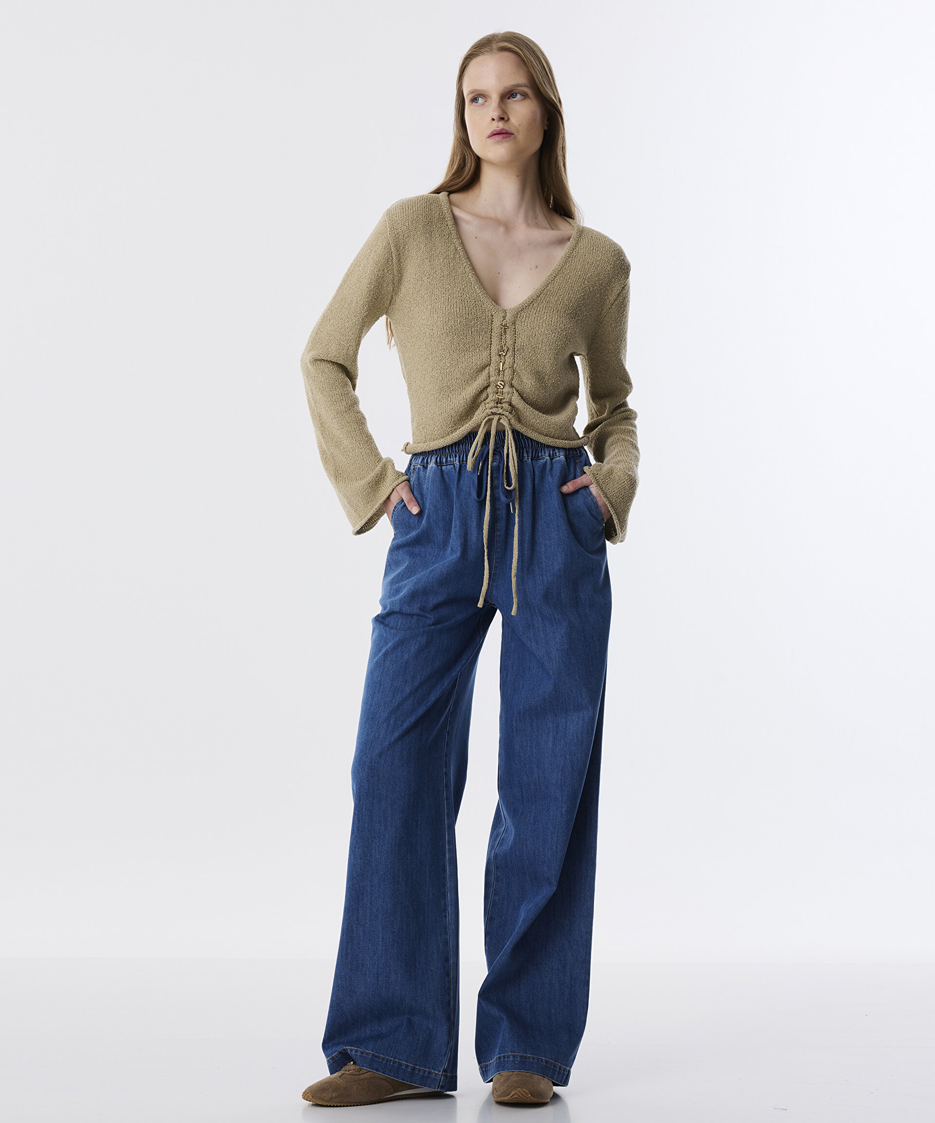 ELASTİK BEL JEAN PANTOLON
