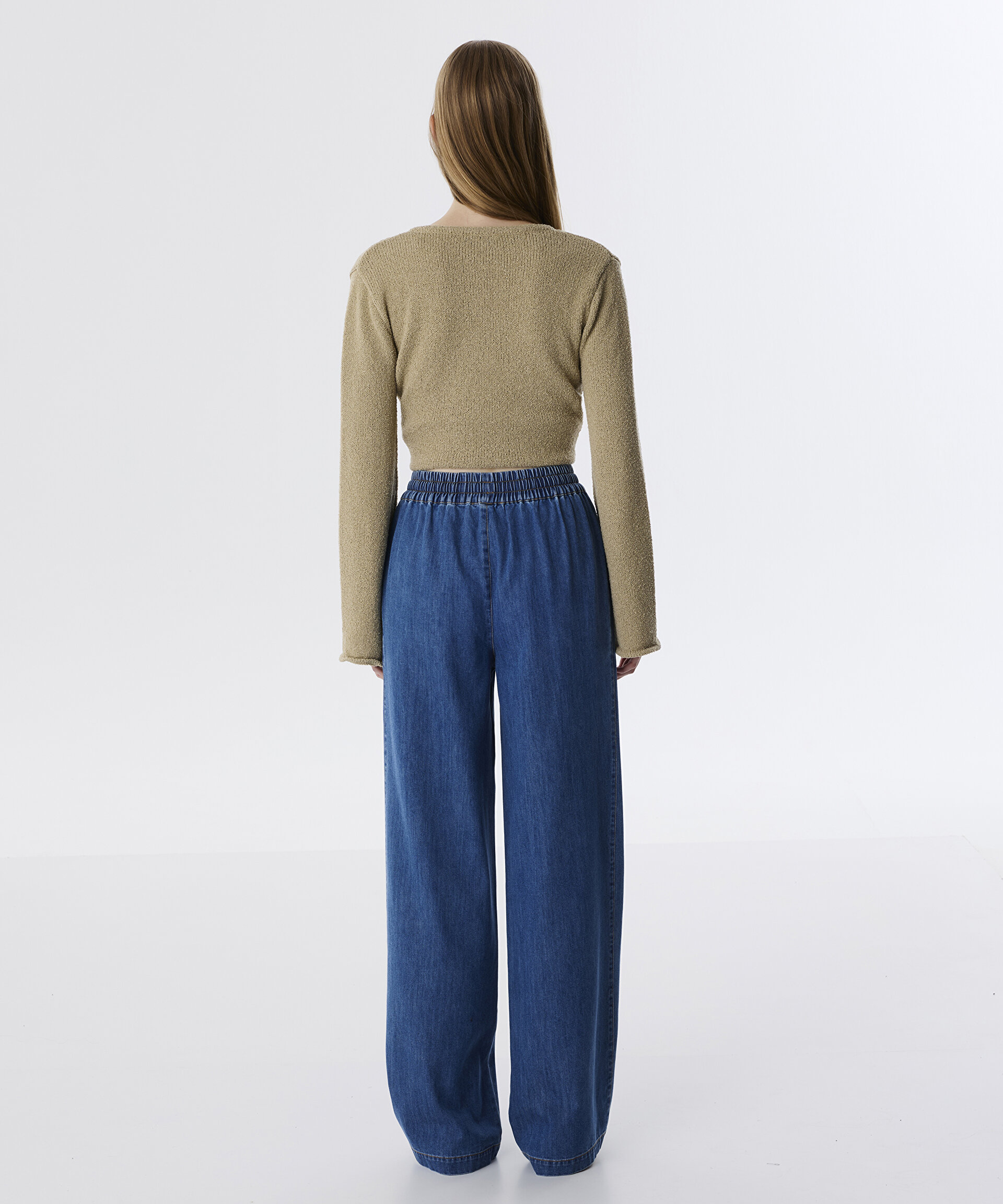 ELASTİK BEL JEAN PANTOLON