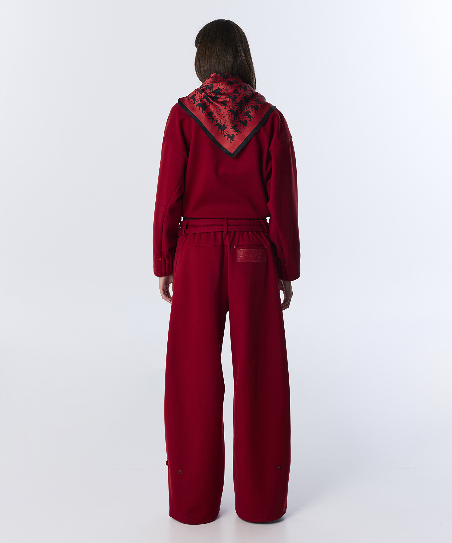 KUŞAKLI WIDE LEG FİT PANTOLON