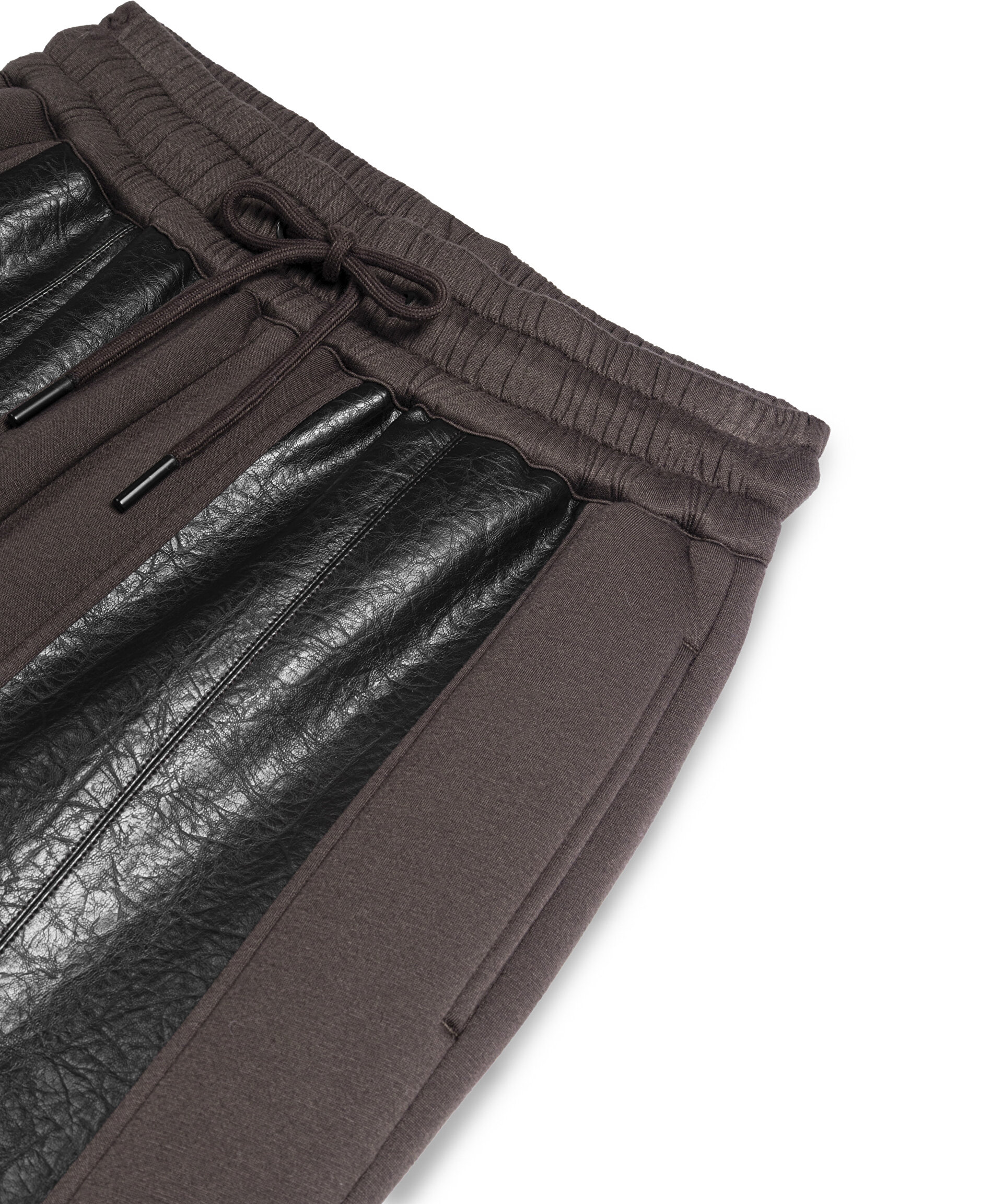 SUNİ DERİ MIX COLORBLOCK PANTOLON