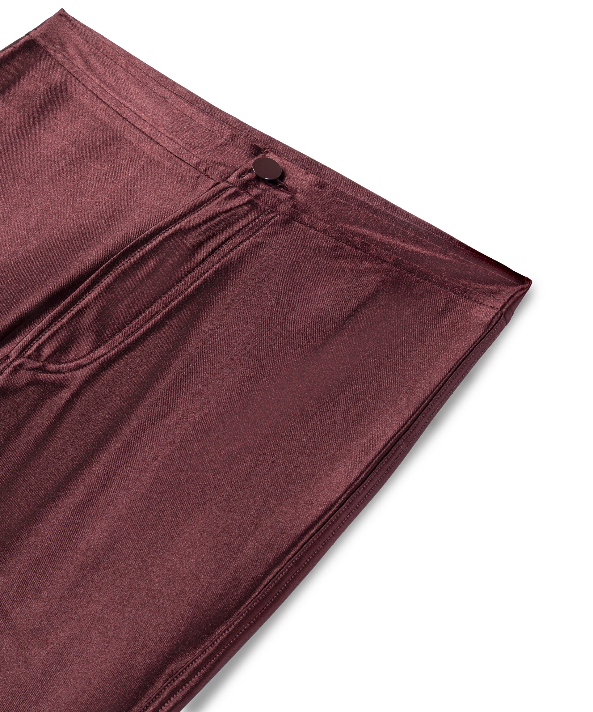 PARLAK DOKULU SKINNY FİT PANTOLON