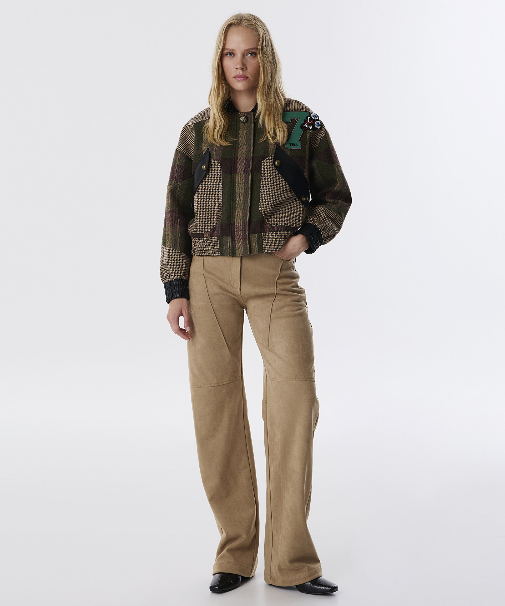 Natürel DESEN MIX BOMBER CEKET TW6250005064003 | TWIST