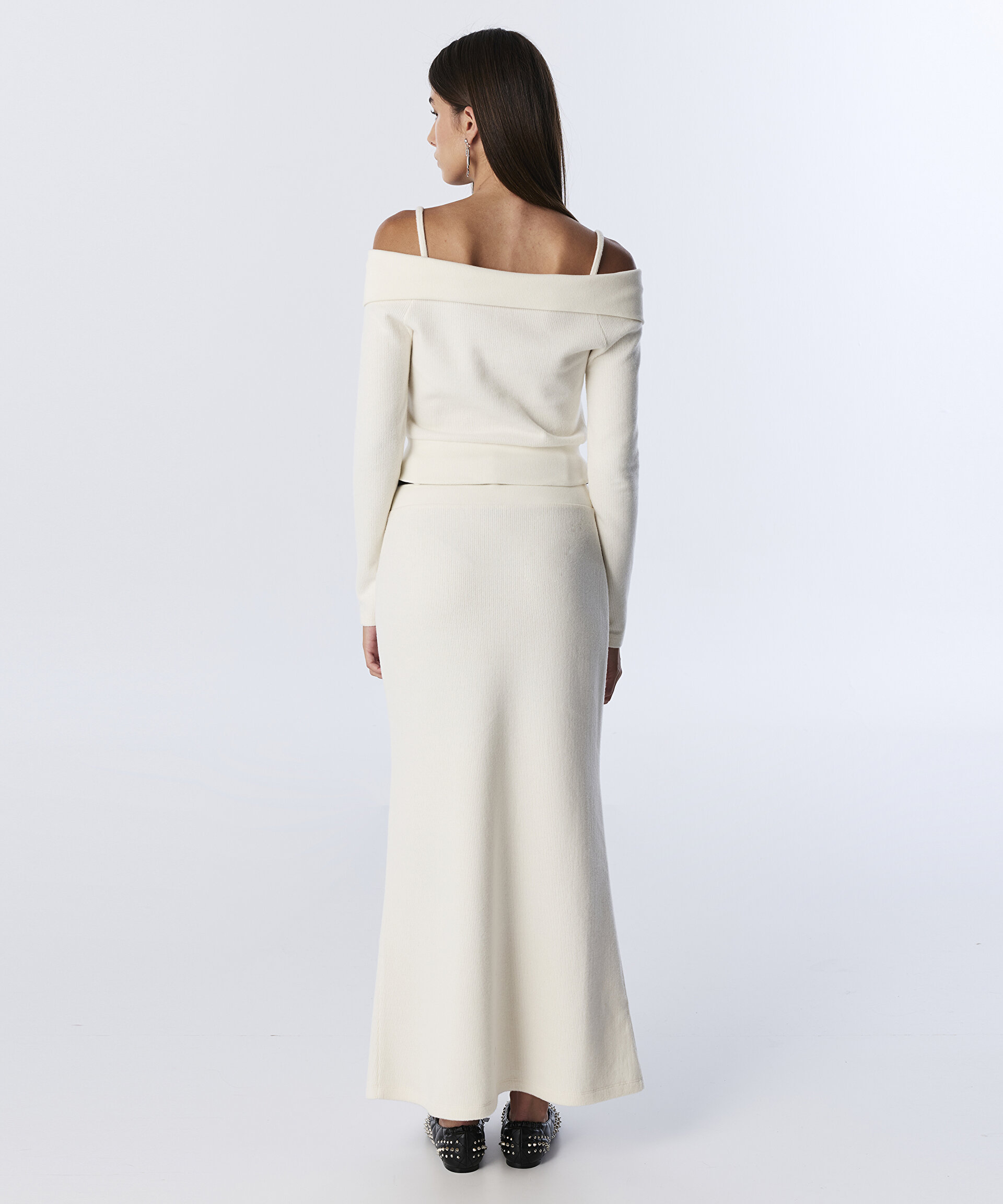 OFF THE SHOULDER TRİKO BLUZ