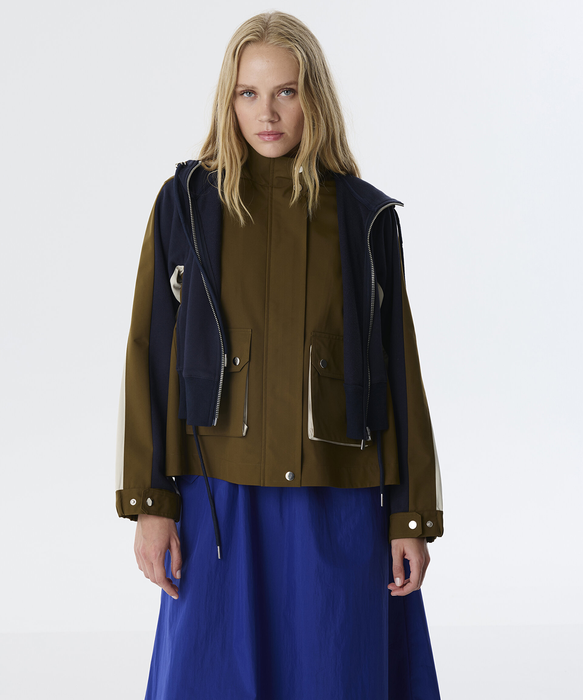 Haki ÇİFT PARÇA GÖRÜNÜM COLORBLOCK MONT TW6250012067022 | TWIST