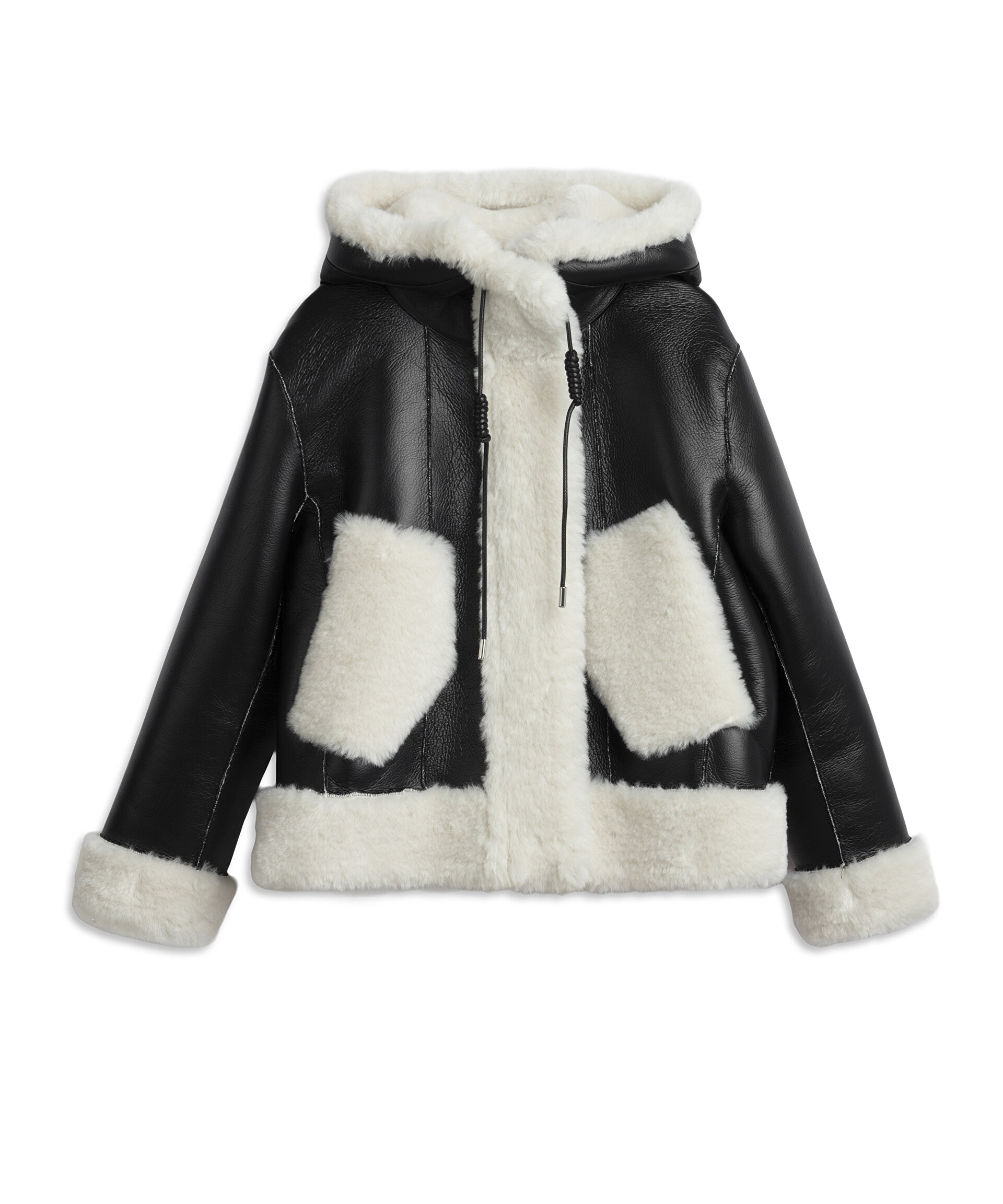 SUNİ KÜRK MIX COLORBLOCK MONT