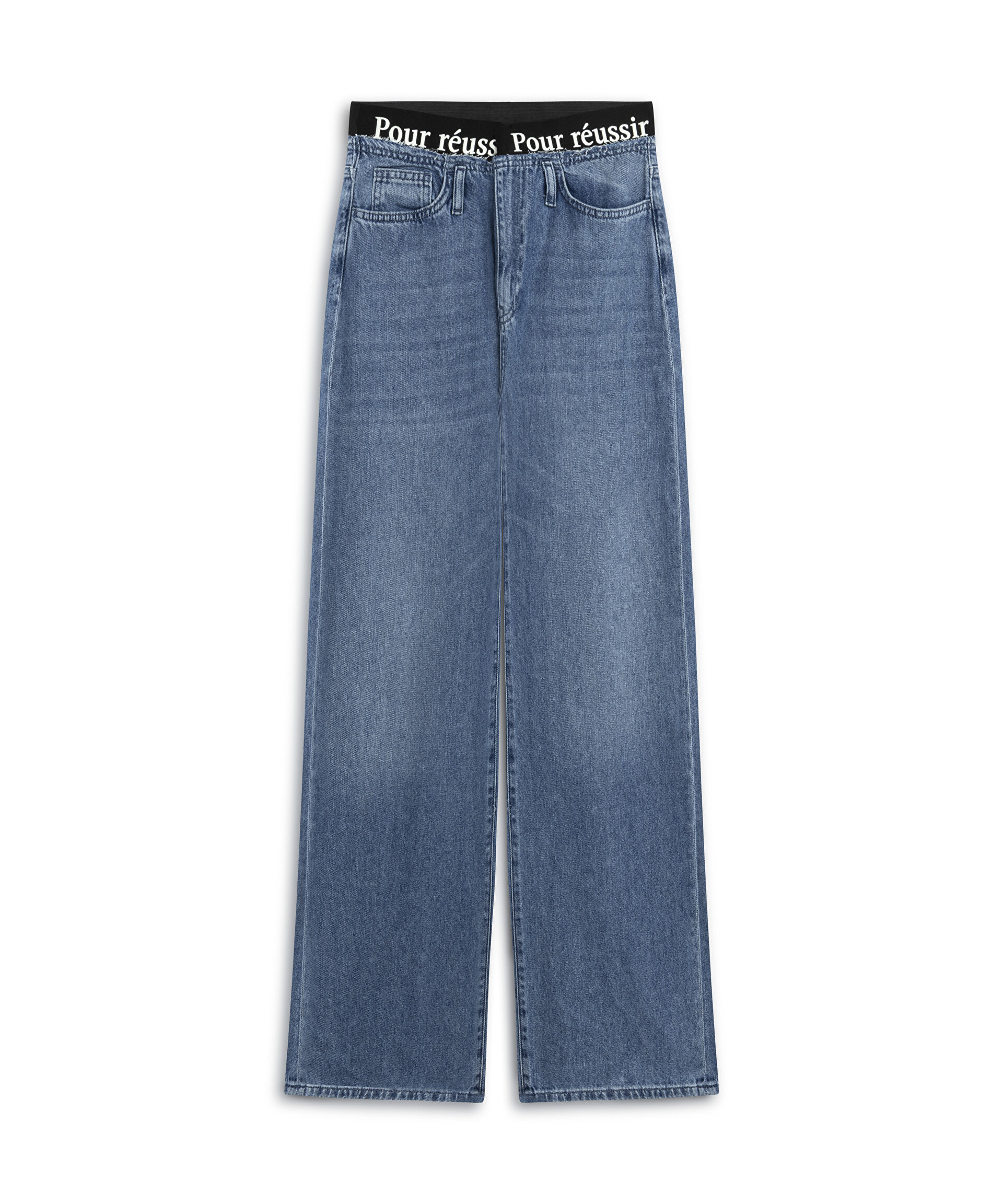Mavi SLOGANLI ELASTİK BEL JEAN PANTOLON TW6250018022629 | TWIST