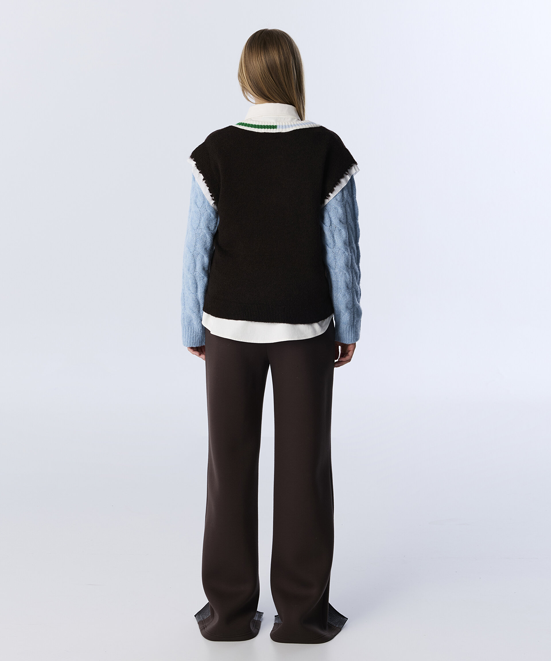 COLORBLOCK RAW EDGE SÜVETER
