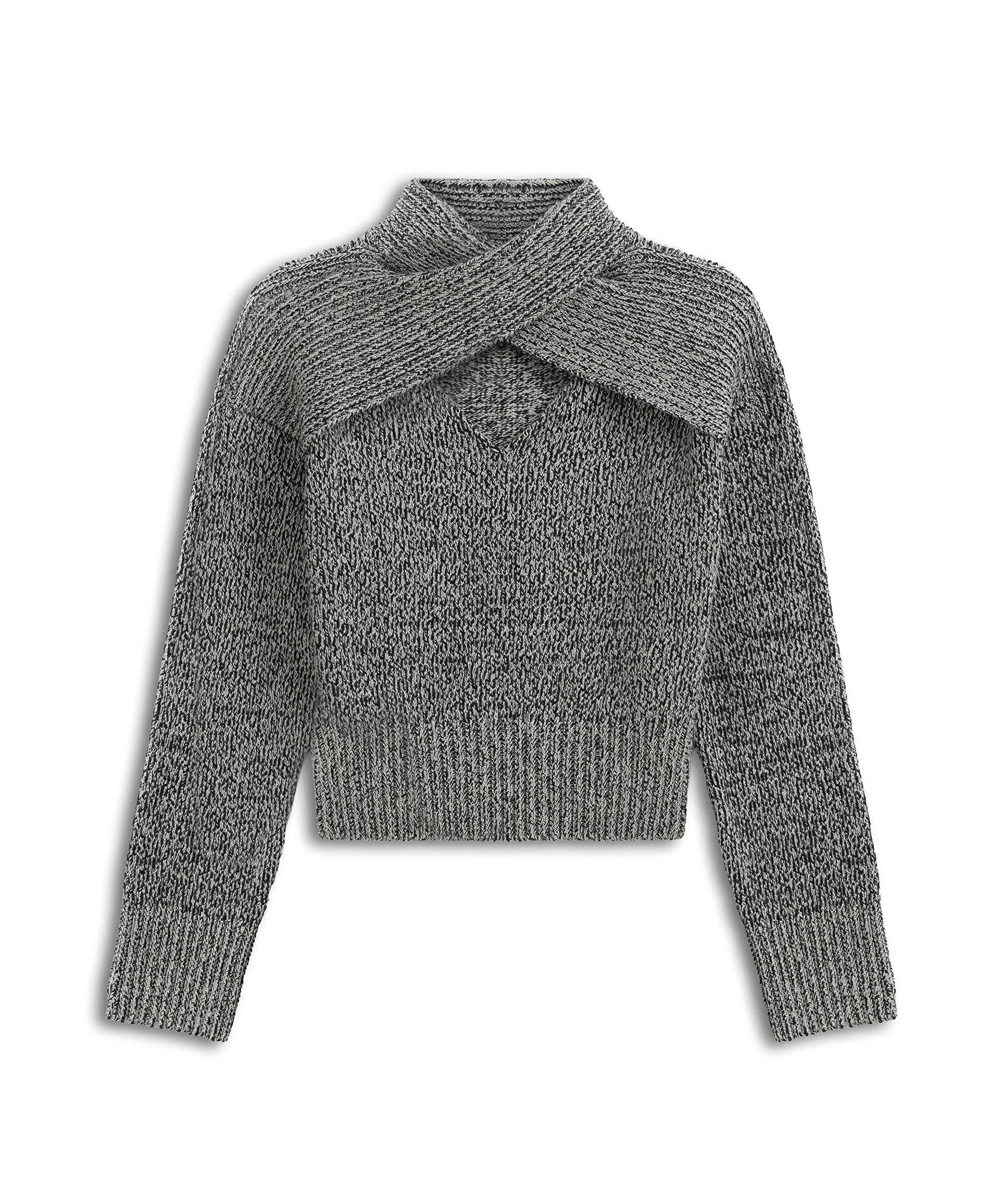 Gri ÇİFT PARÇA GÖRÜNÜM CUTOUT KAZAK TW6250050615126 | TWIST