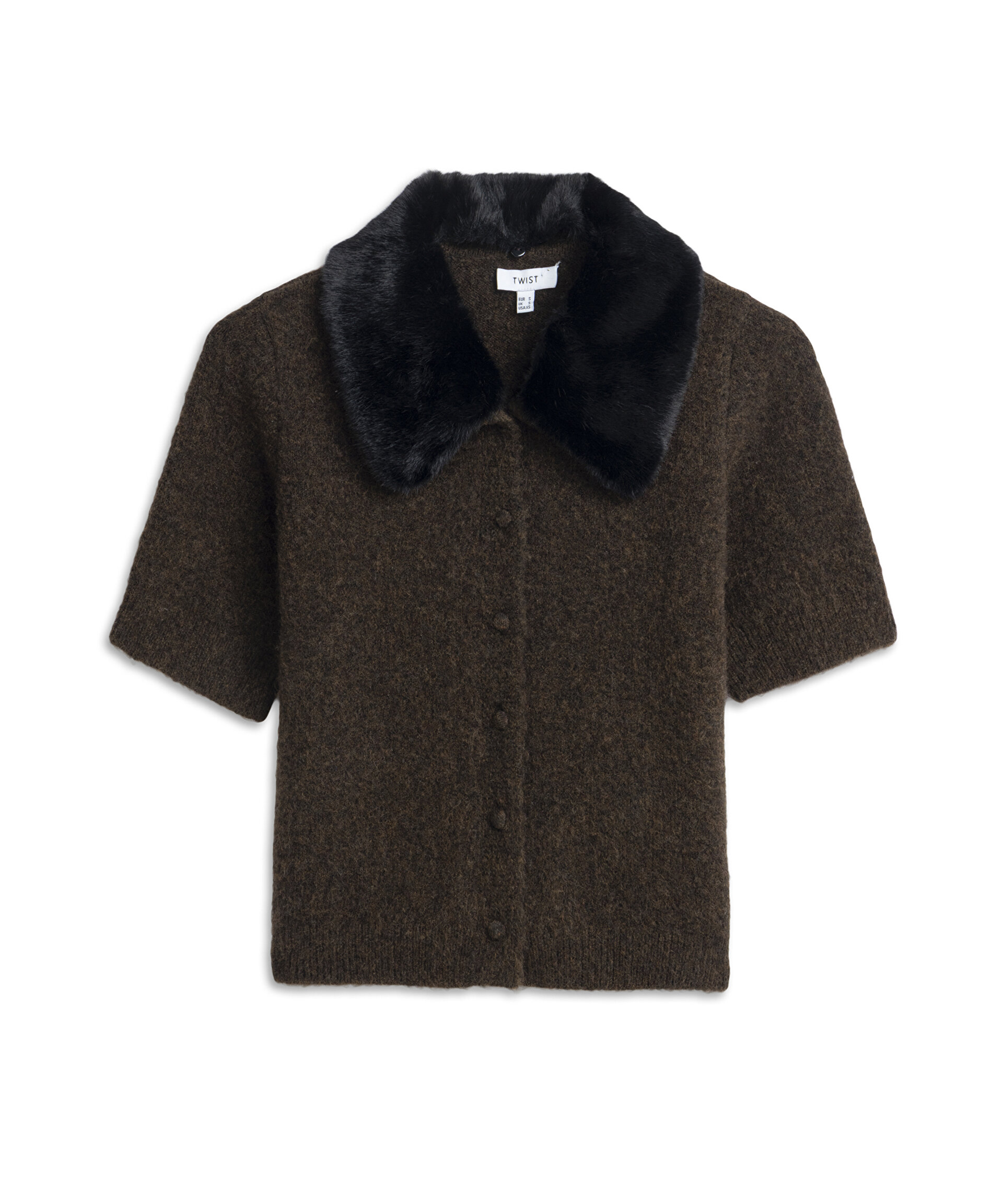 Kahverengi KONTRAST YAKA DOKULU HIRKA TW6250050618074 | TWIST