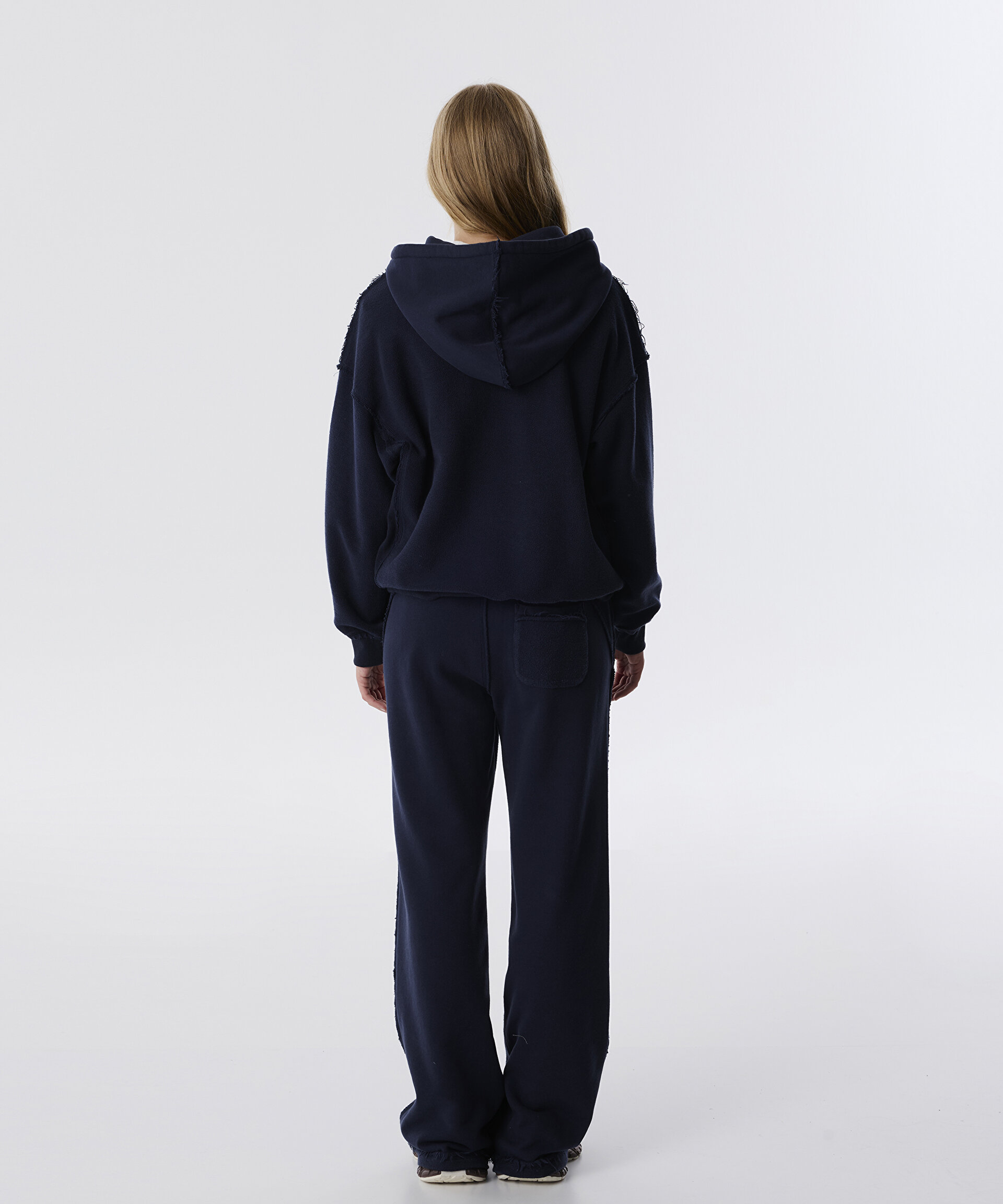 Lacivert DENİM APLİKELİ SWEATSHIRT TW6250091028015 | TWIST
