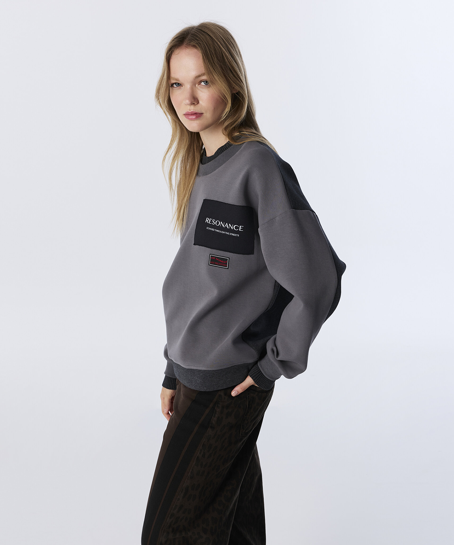 Gri SWEATSHIRT TW6250091056005 | TWIST