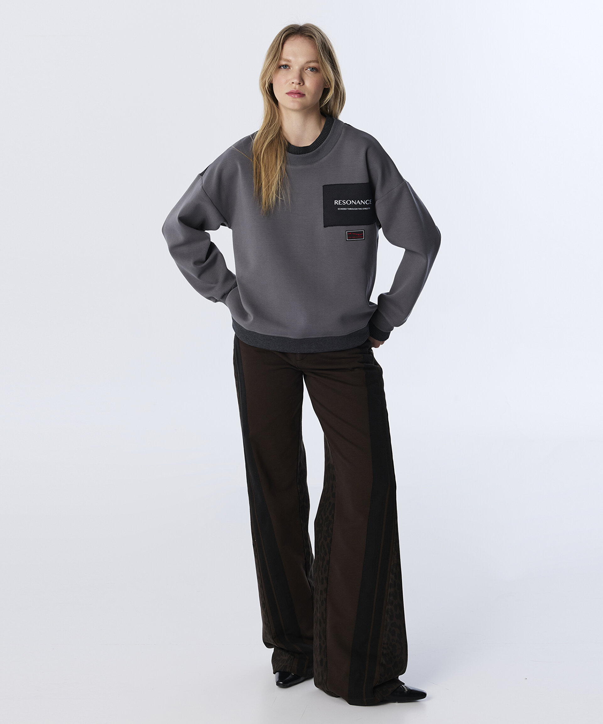 Gri SWEATSHIRT TW6250091056005 | TWIST