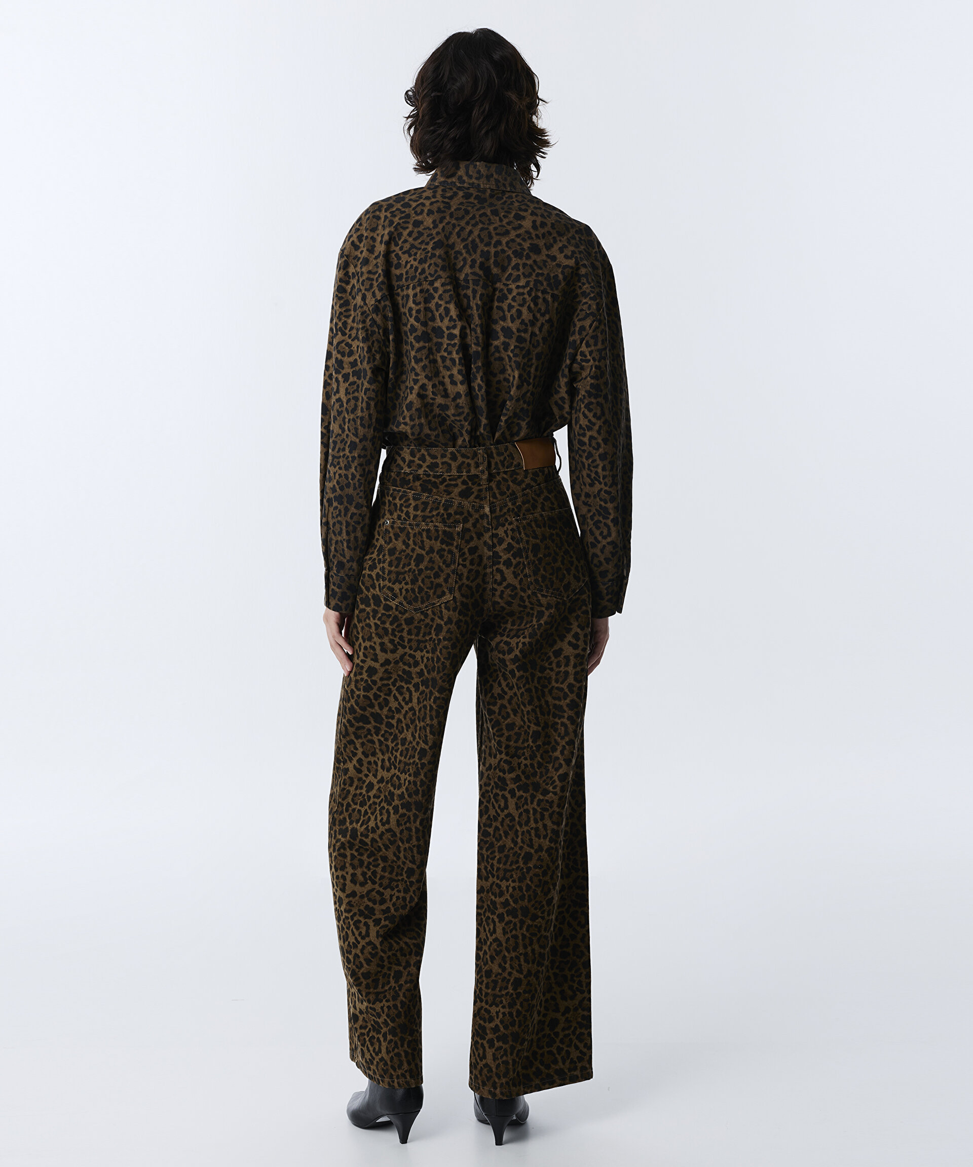 LEOPAR DESEN PANTOLON