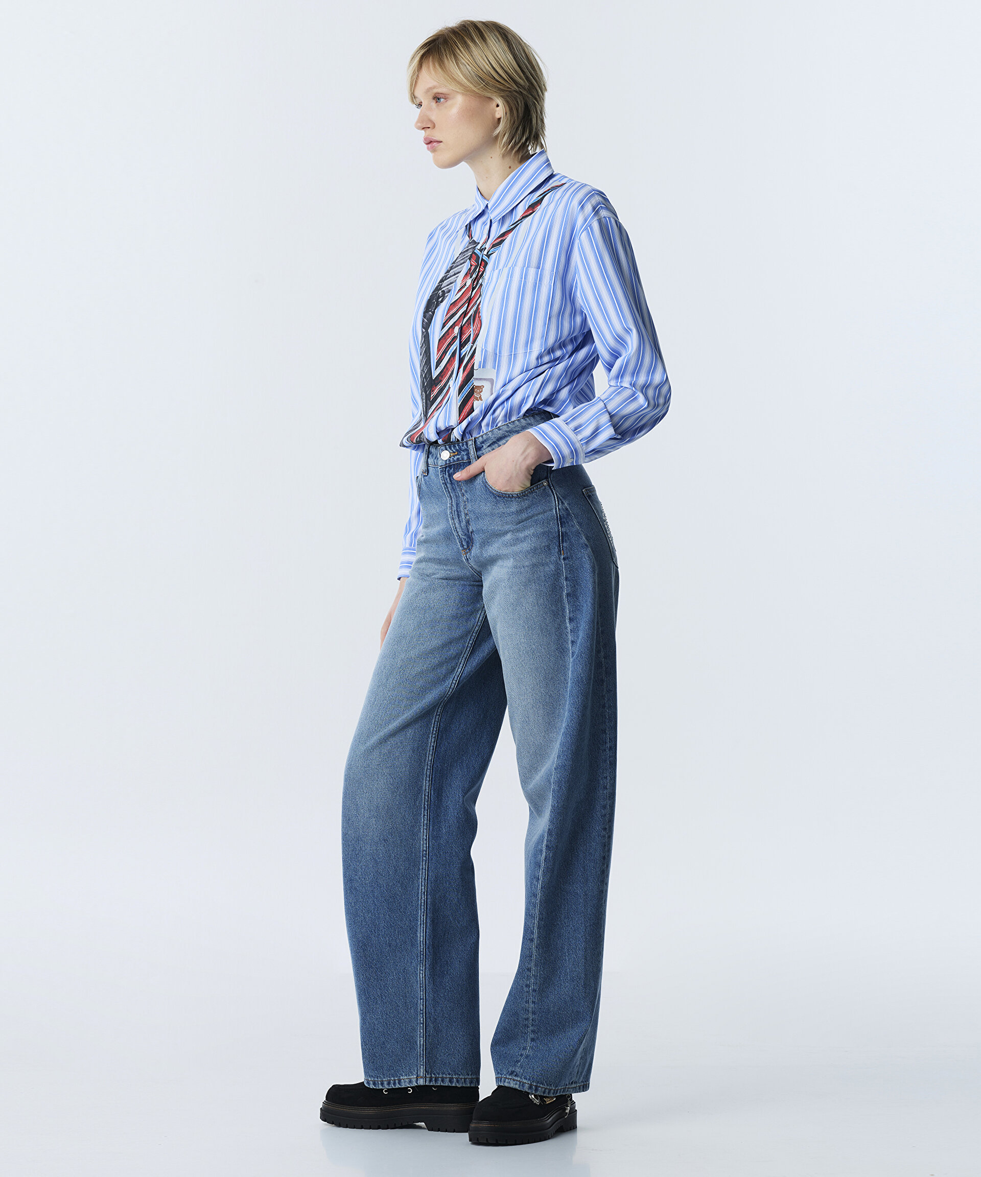 BARREL FİT JEAN PANTOLON