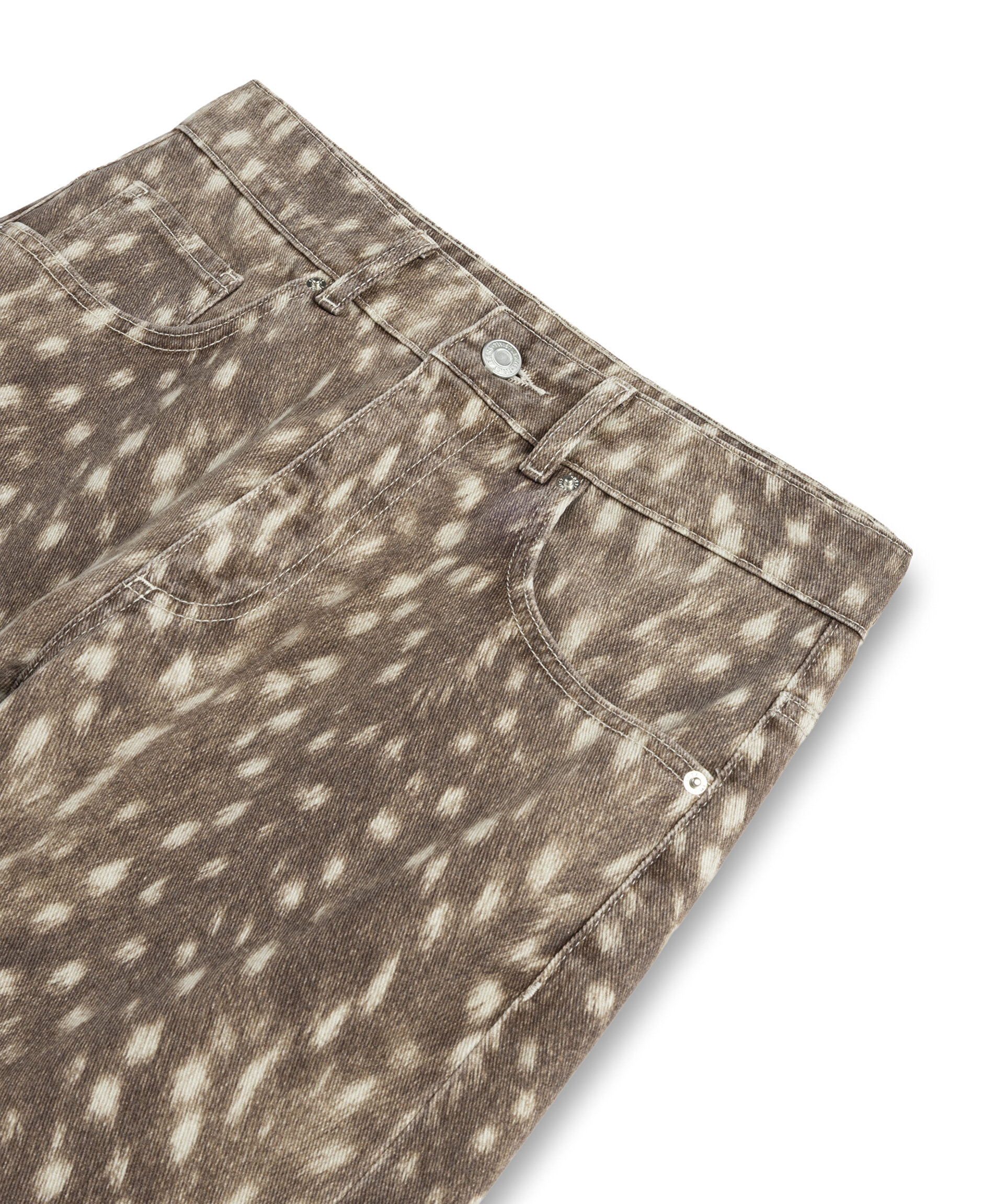 DESENLİ BARREL JEAN PANTOLON