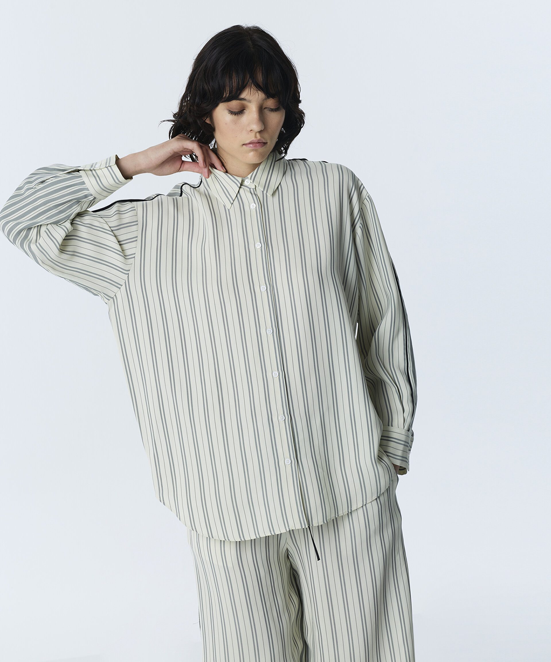 ÇİZGİLİ OVERSIZE GÖMLEK