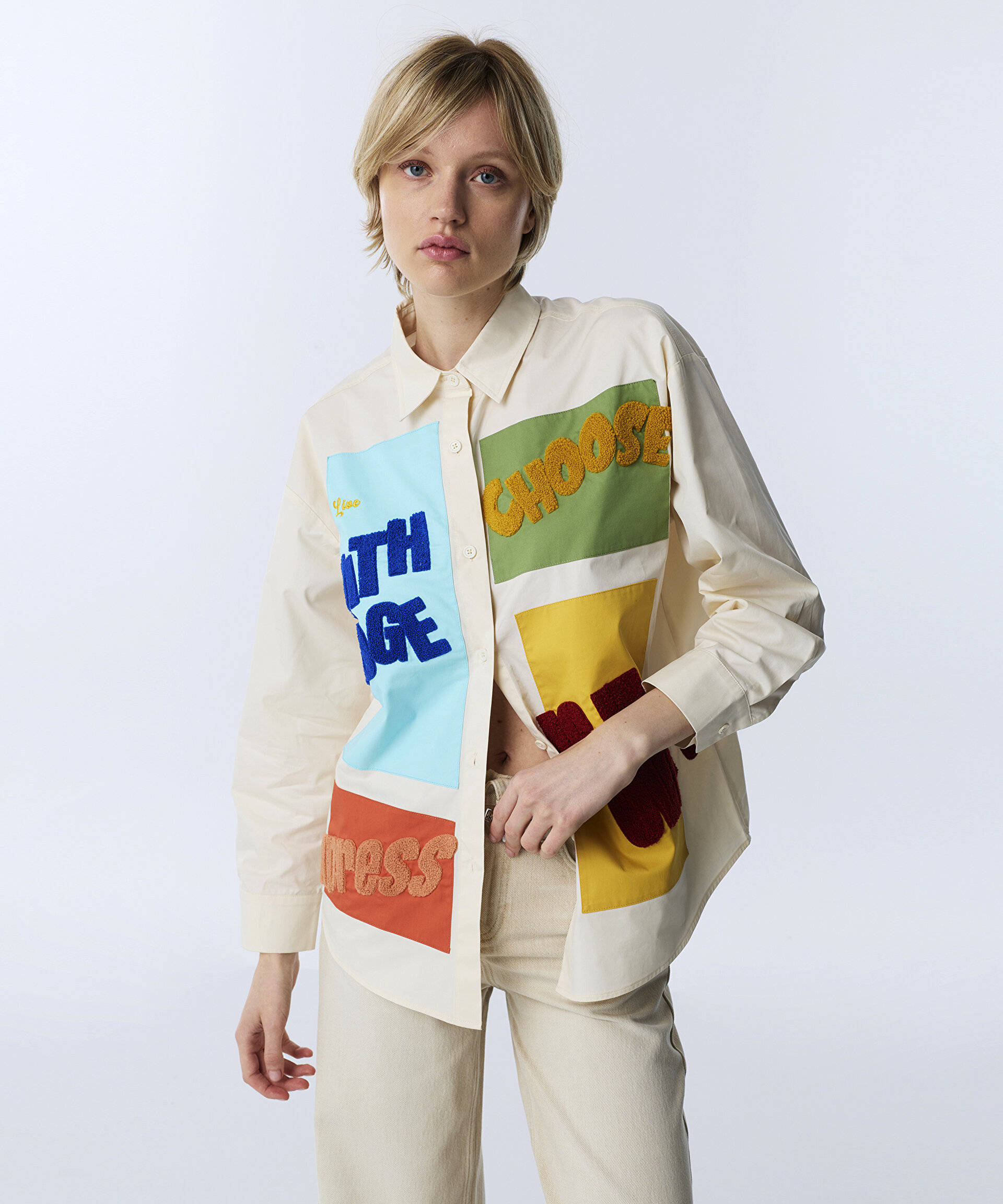 PATCH Lİ COLORBLOCK GÖMLEK