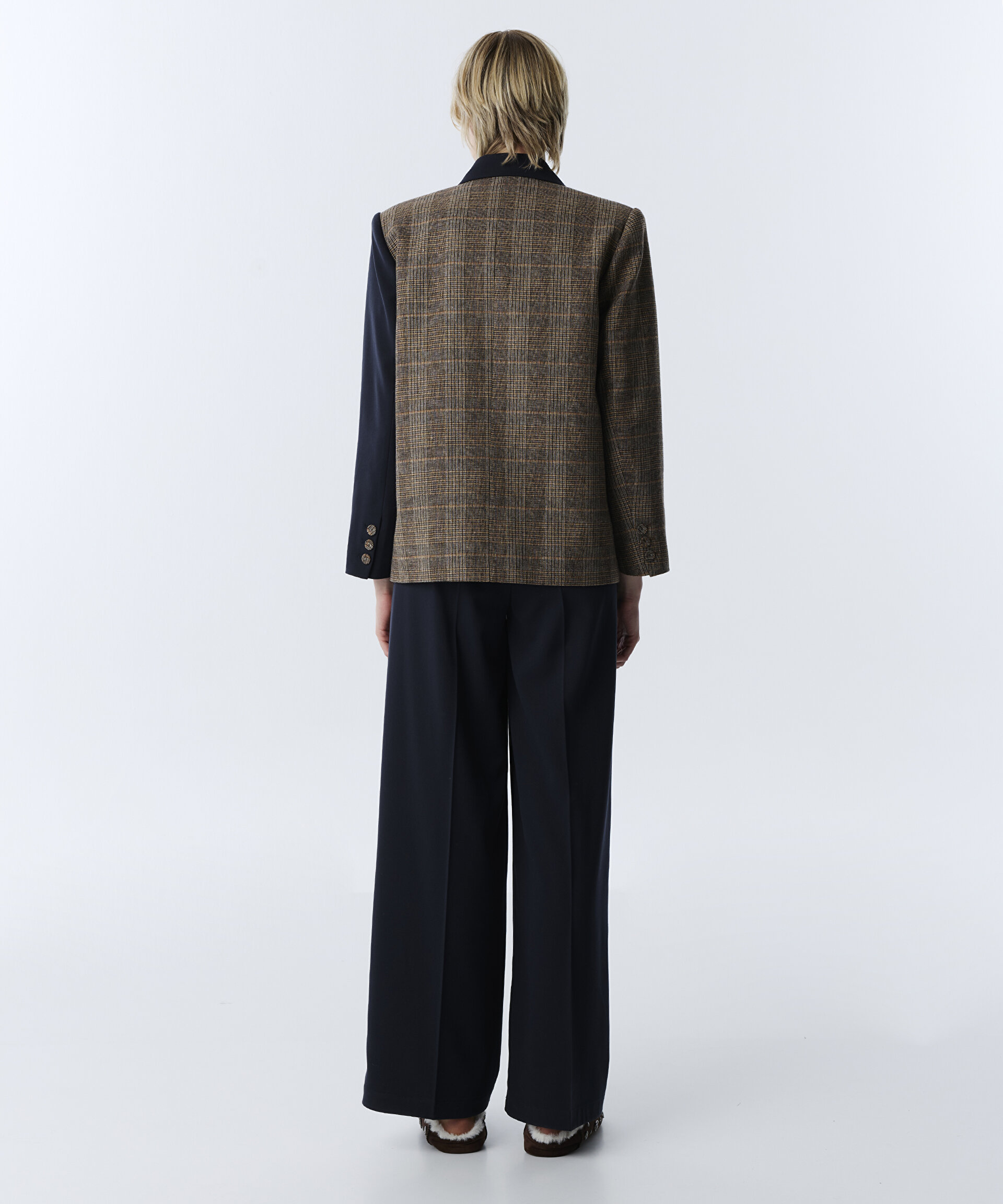 EKOSE DESEN MIX PATCH Lİ BLAZER