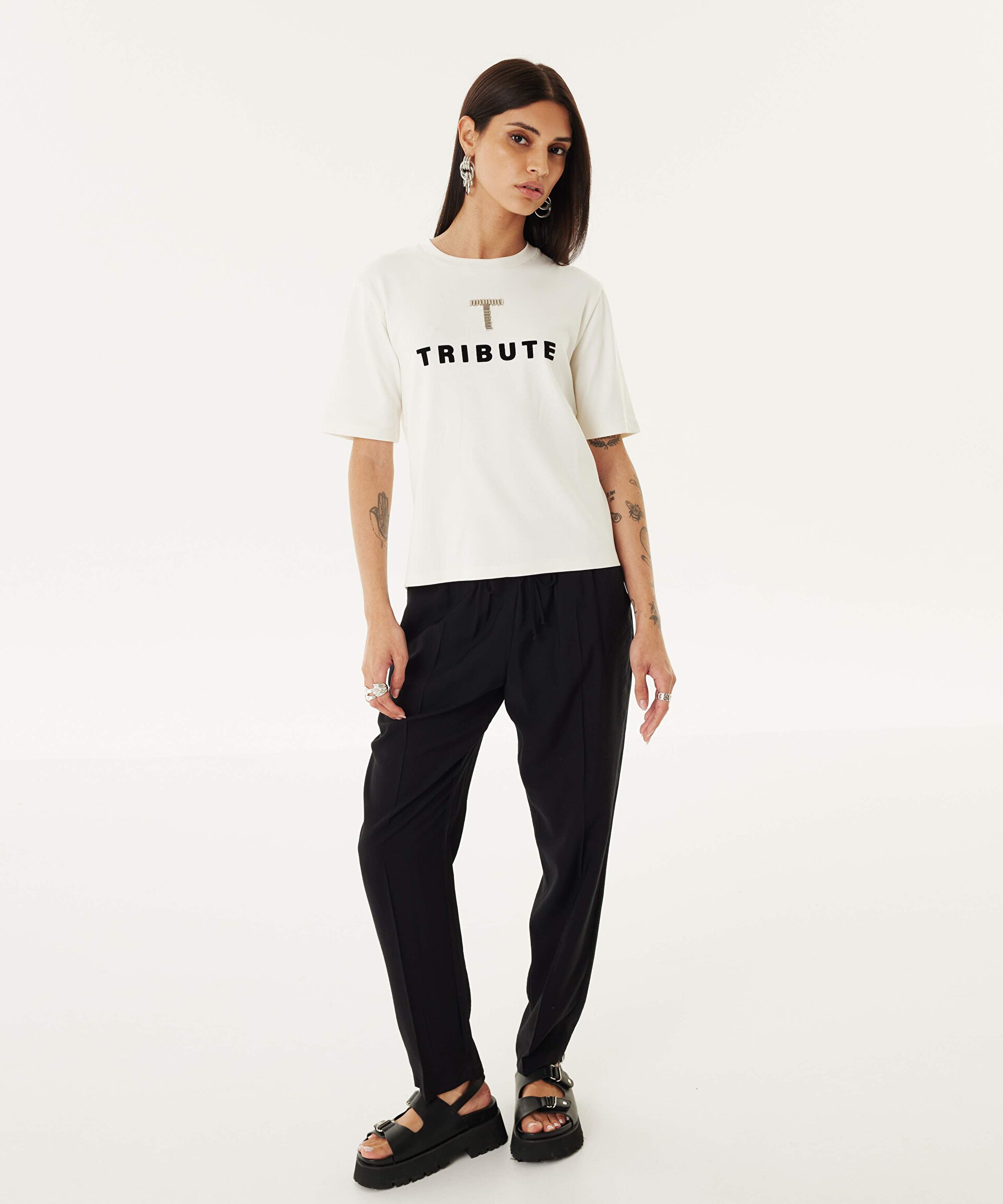 Ekru T-SHIRT TS1240070212018 | TWIST