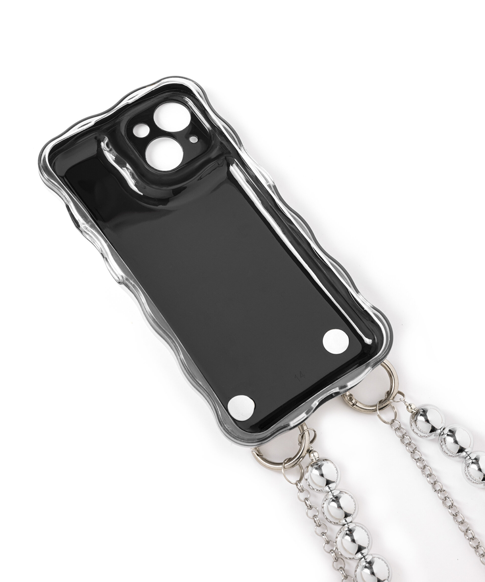 Gri ZİNCİR AKSESUARLI IPHONE 14 TELEFON KILIFI TS1240074002005 | TWIST