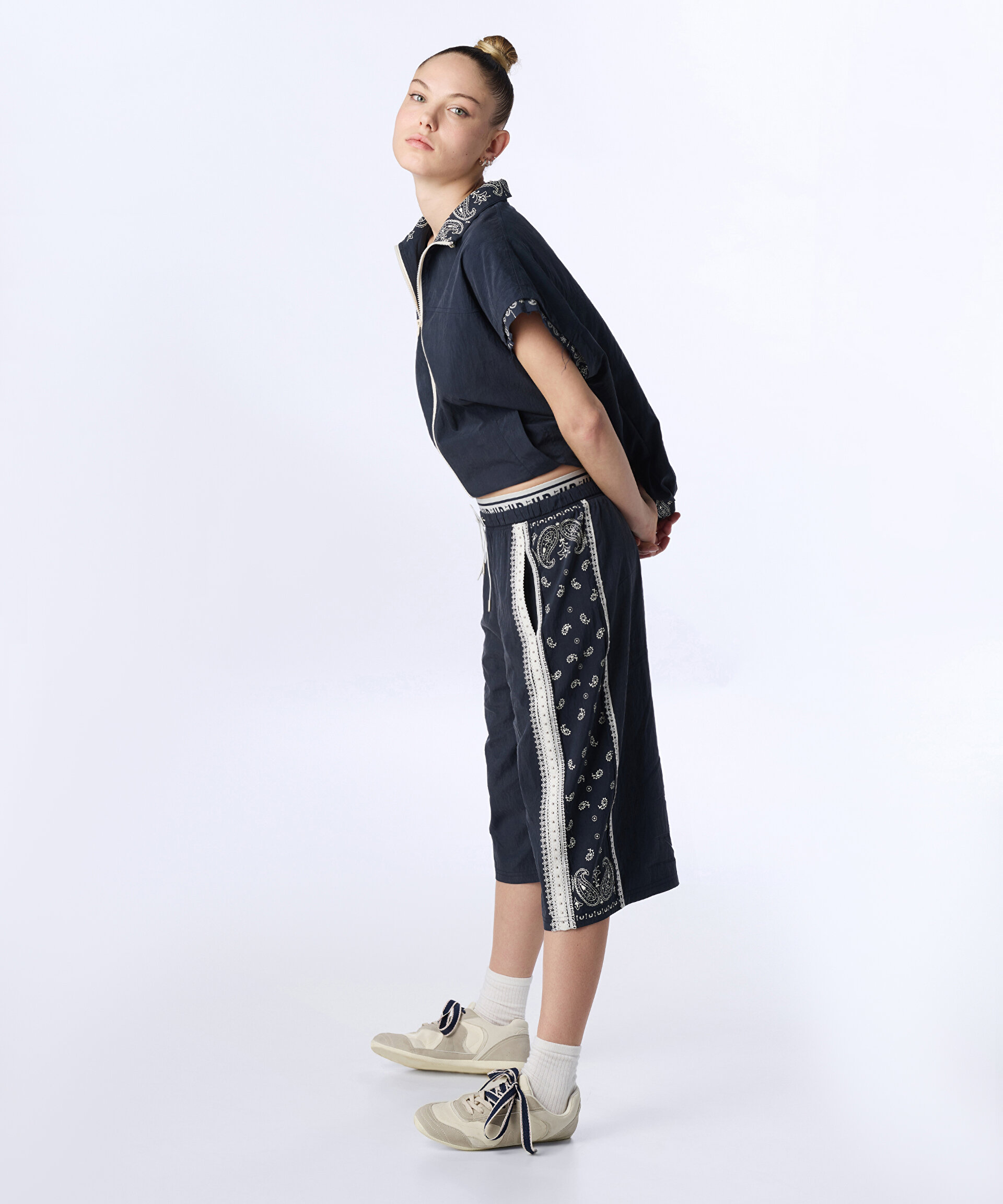DESEN MIX WIDE LEG BERMUDA