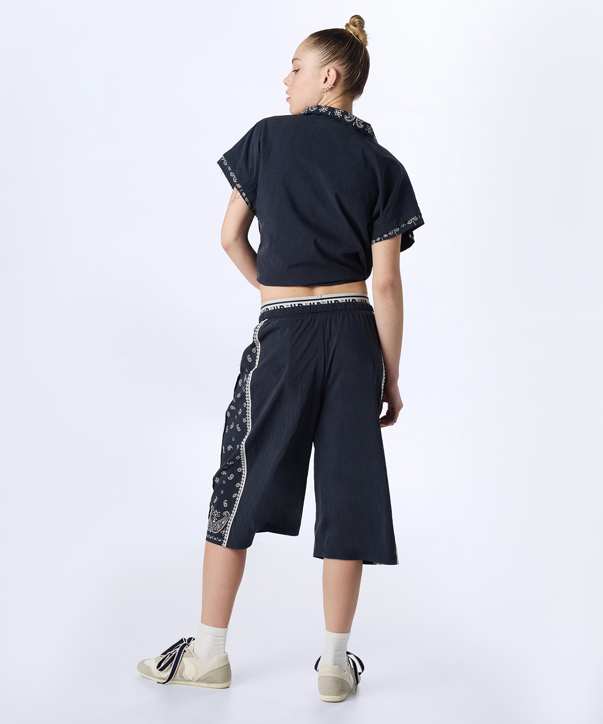 DESEN MIX WIDE LEG BERMUDA