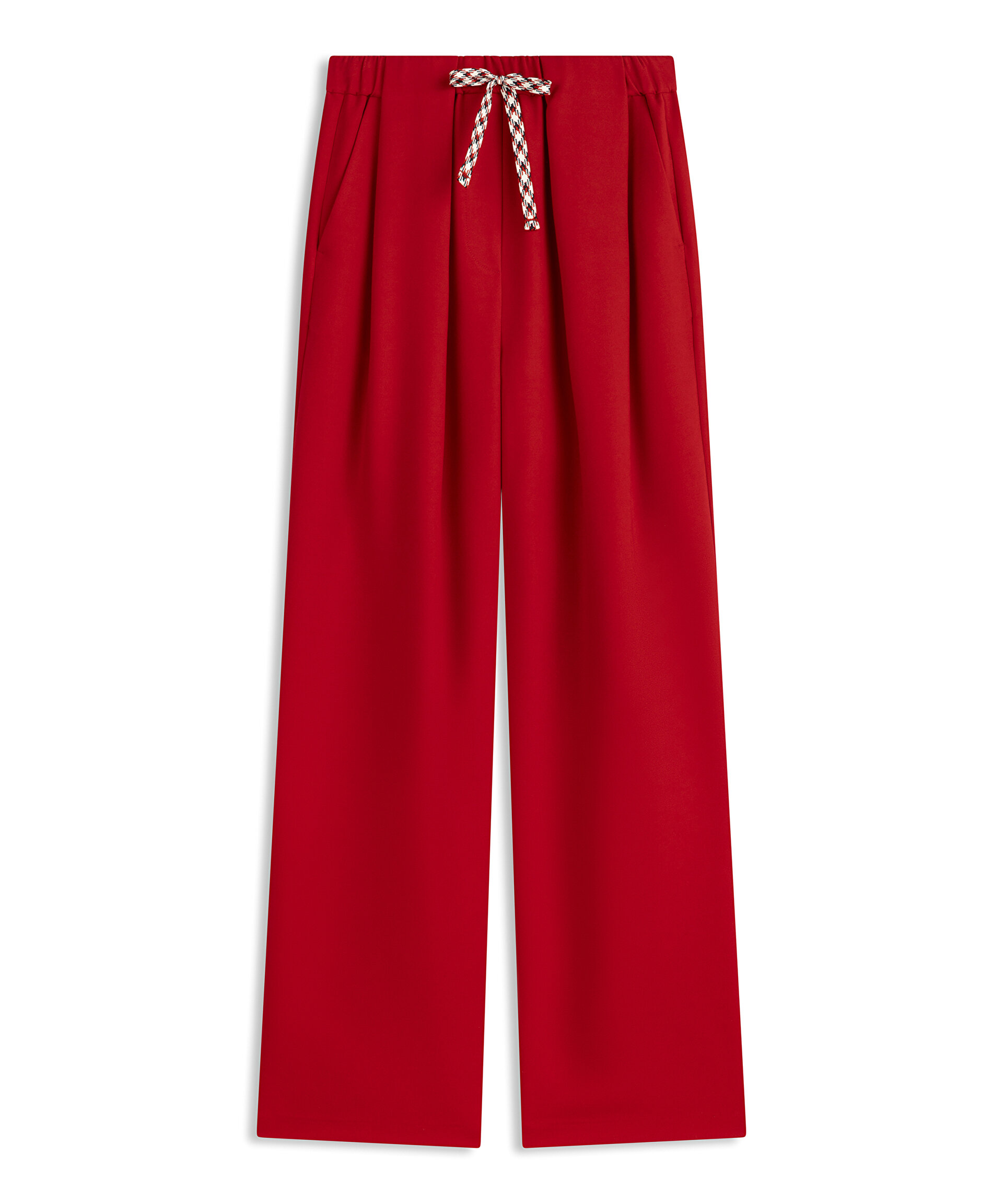 PİLELİ WIDE LEG PANTOLON