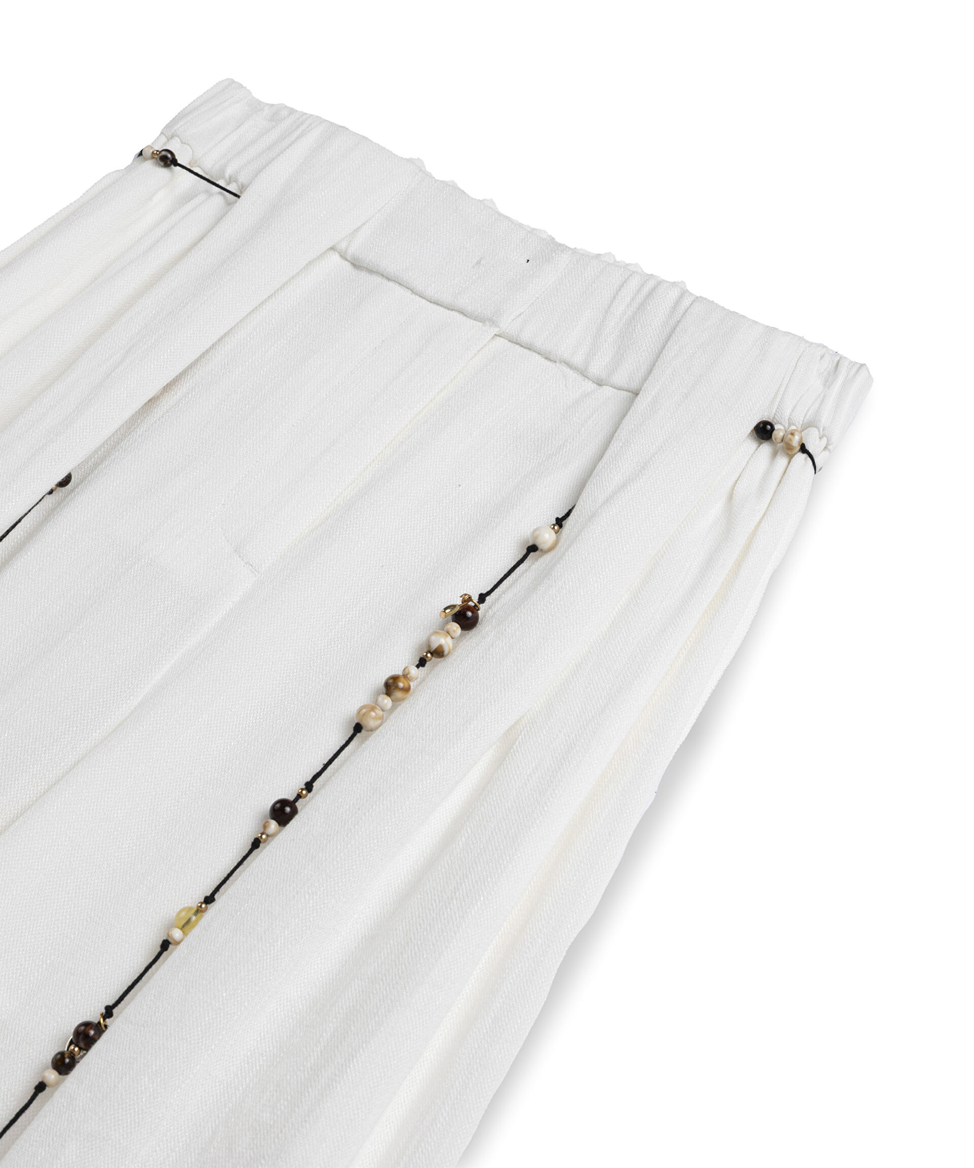BONCUKLU KUŞAKLI WIDE LEG PANTOLON