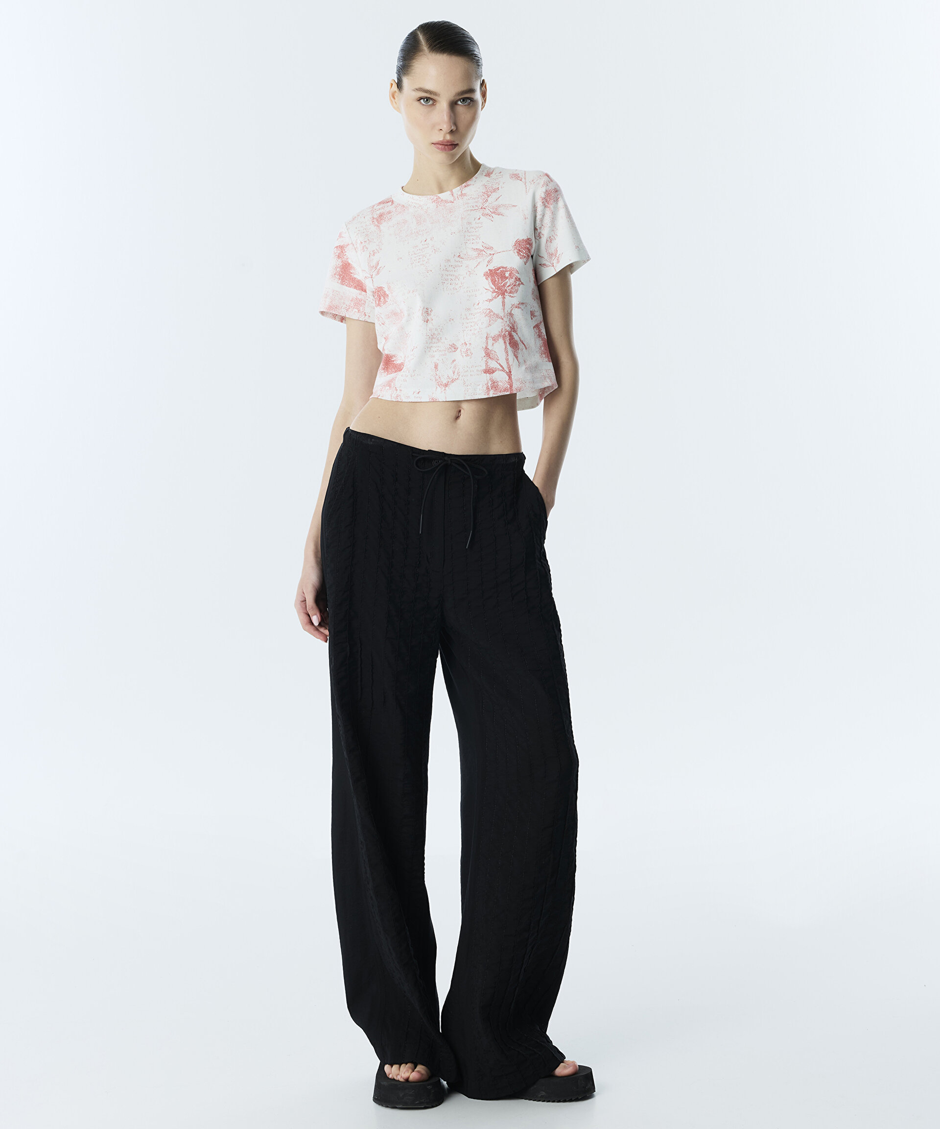 DOKULU WIDE LEG PANTOLON