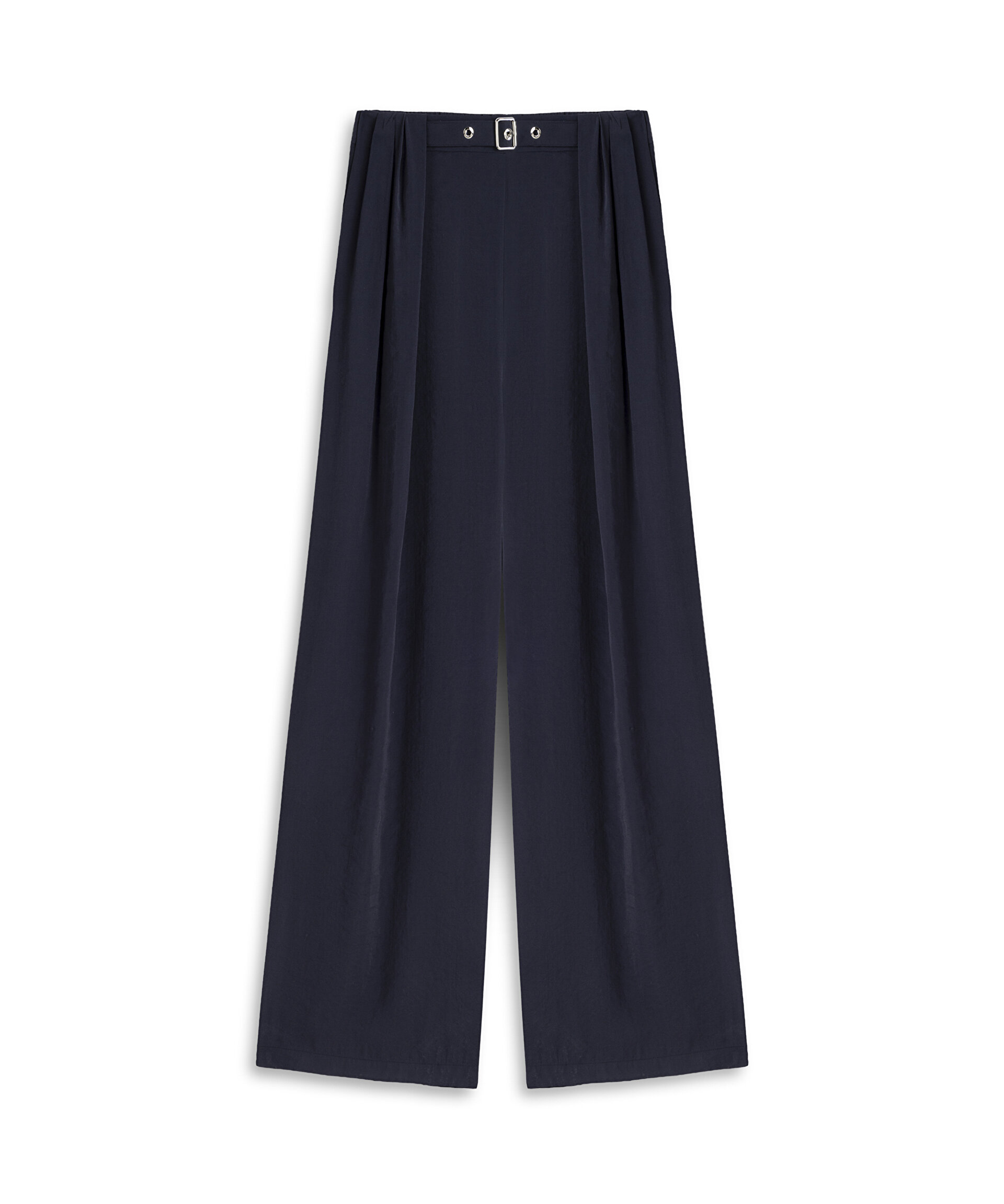 PİLELİ WIDE LEG PANTOLON