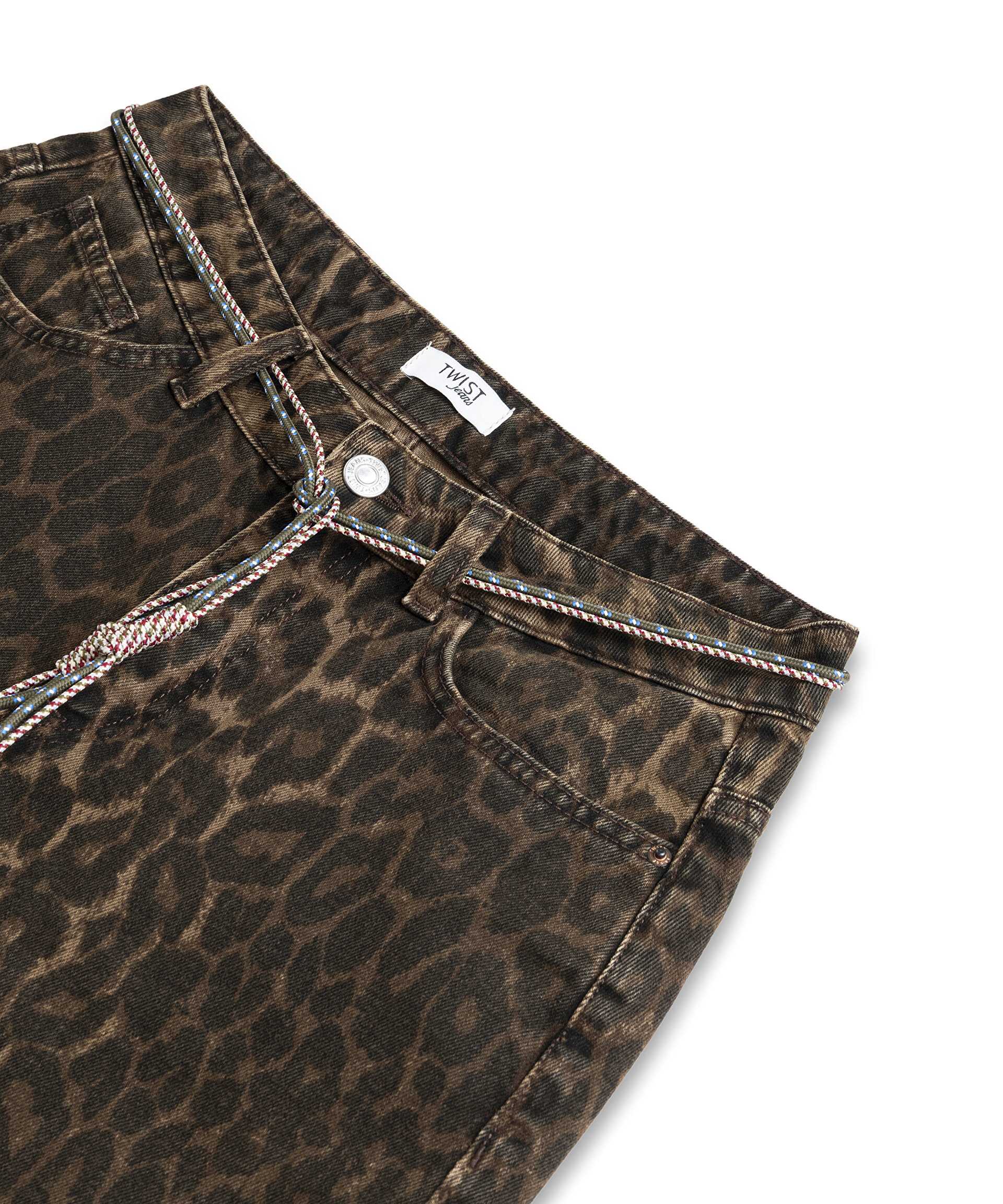 LEOPAR DESEN BERMUDA ŞORT