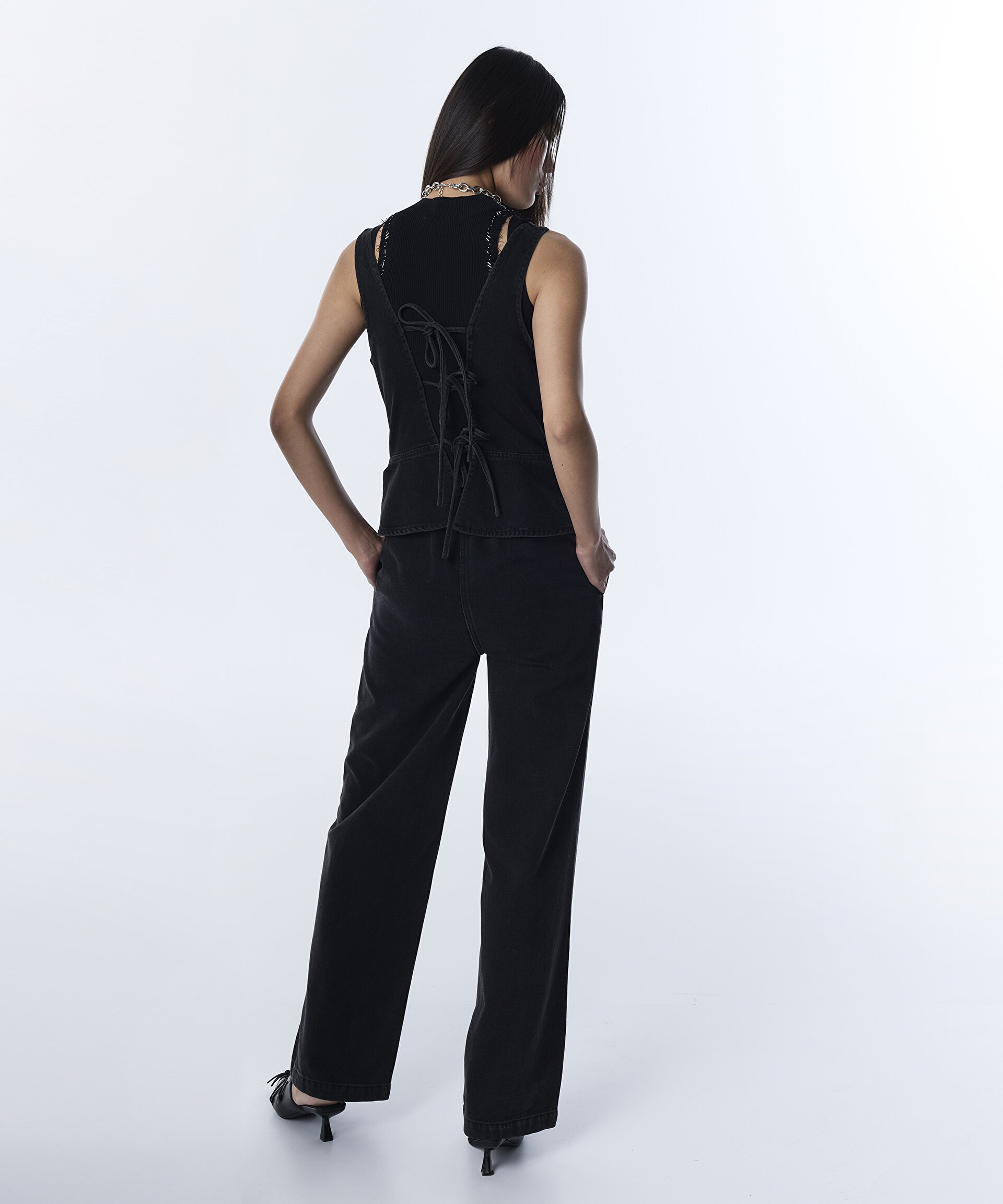 ÇİFT PARÇA GÖRÜNÜM WIDE LEG TULUM