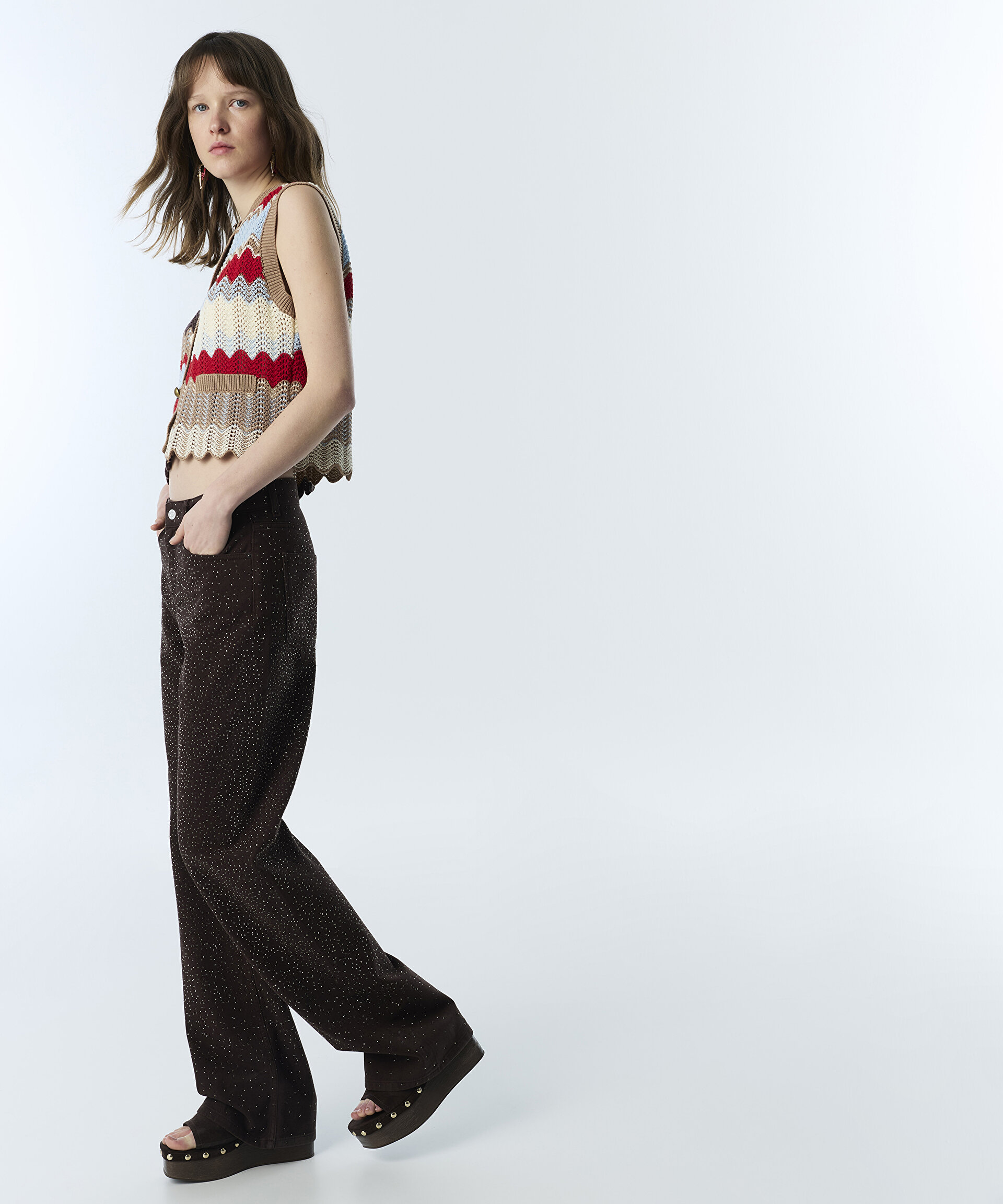 HOTFIX BASKILI WIDE LEG JEAN PANTOLON