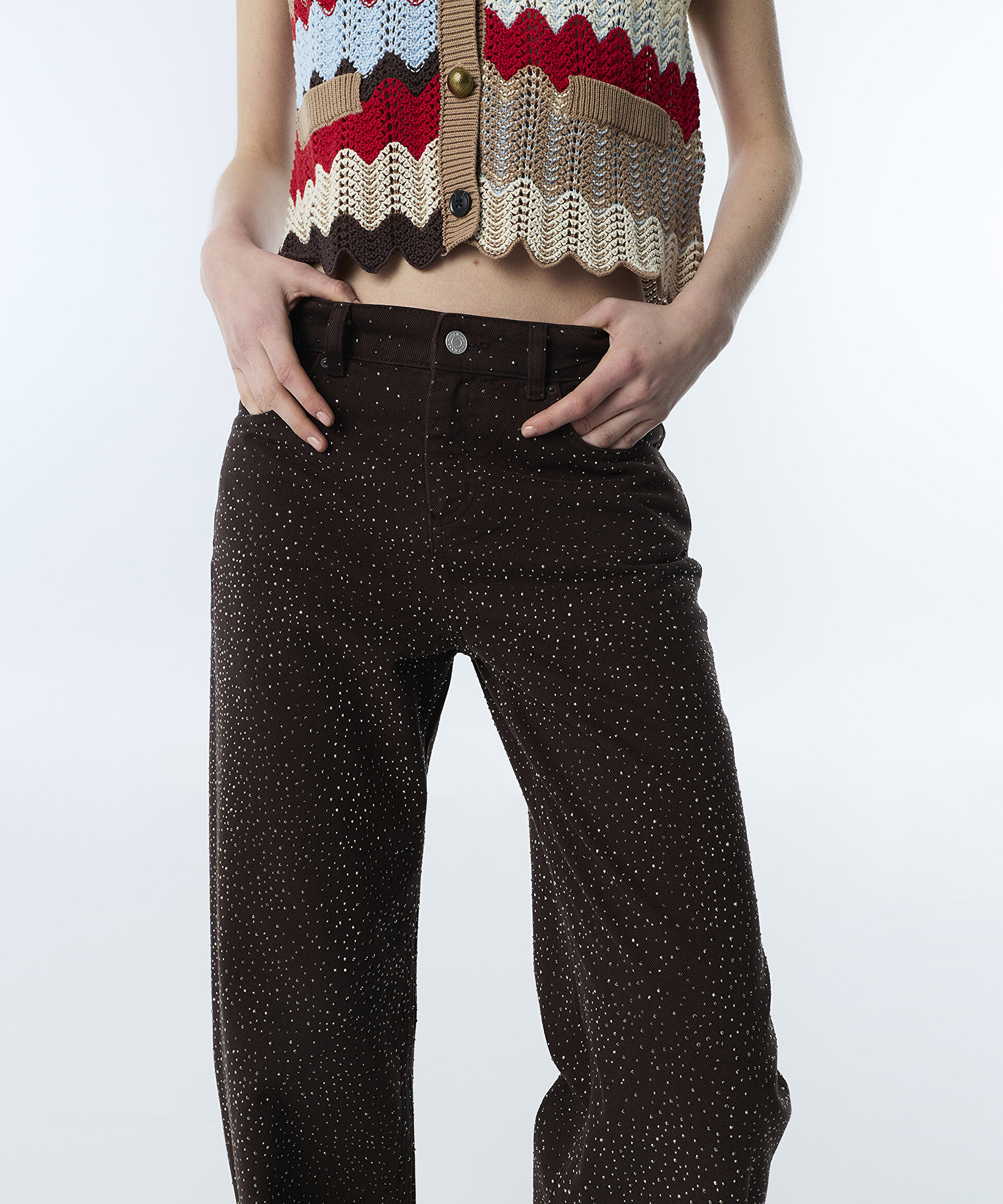 HOTFIX BASKILI WIDE LEG JEAN PANTOLON