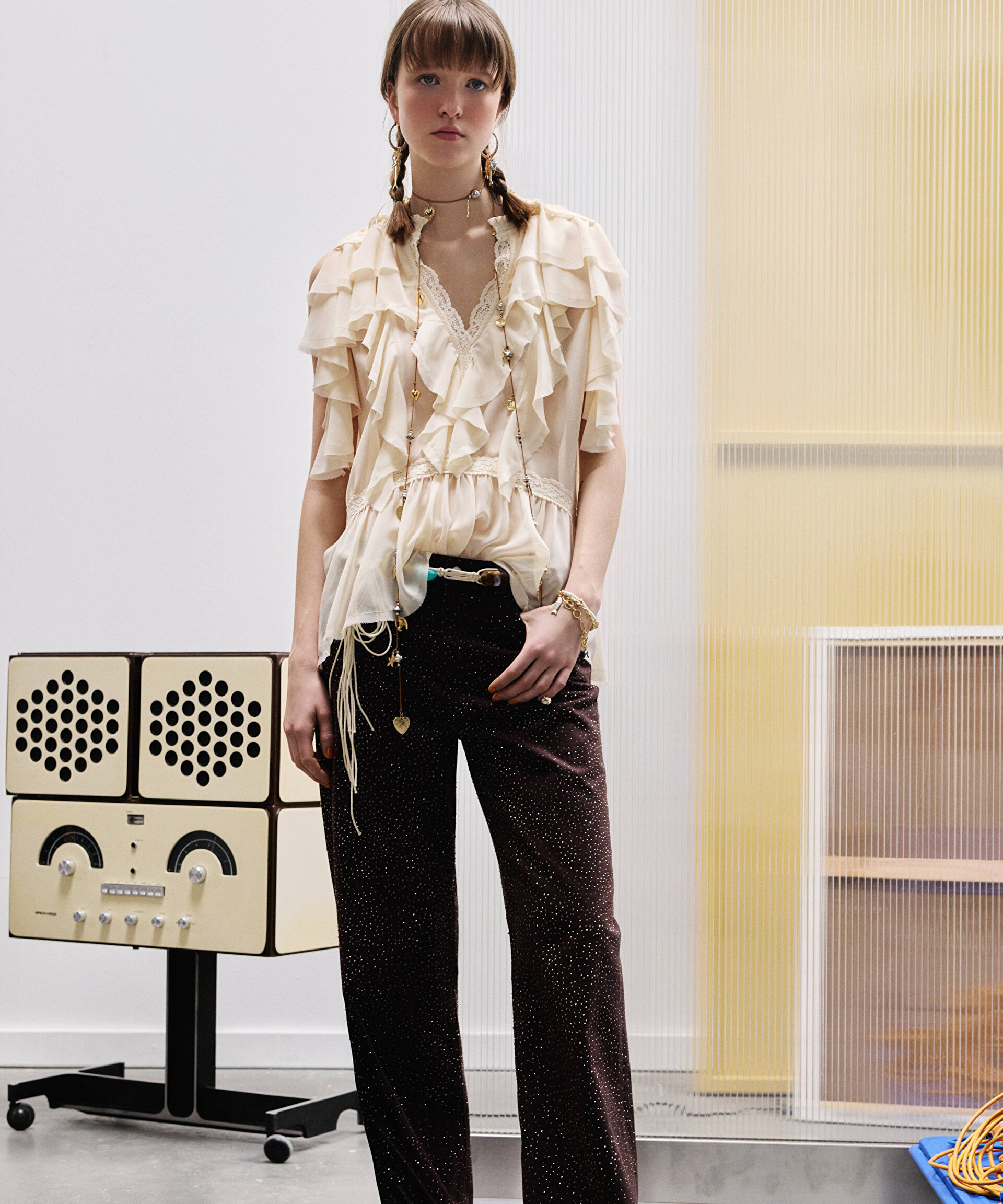 HOTFIX BASKILI WIDE LEG JEAN PANTOLON