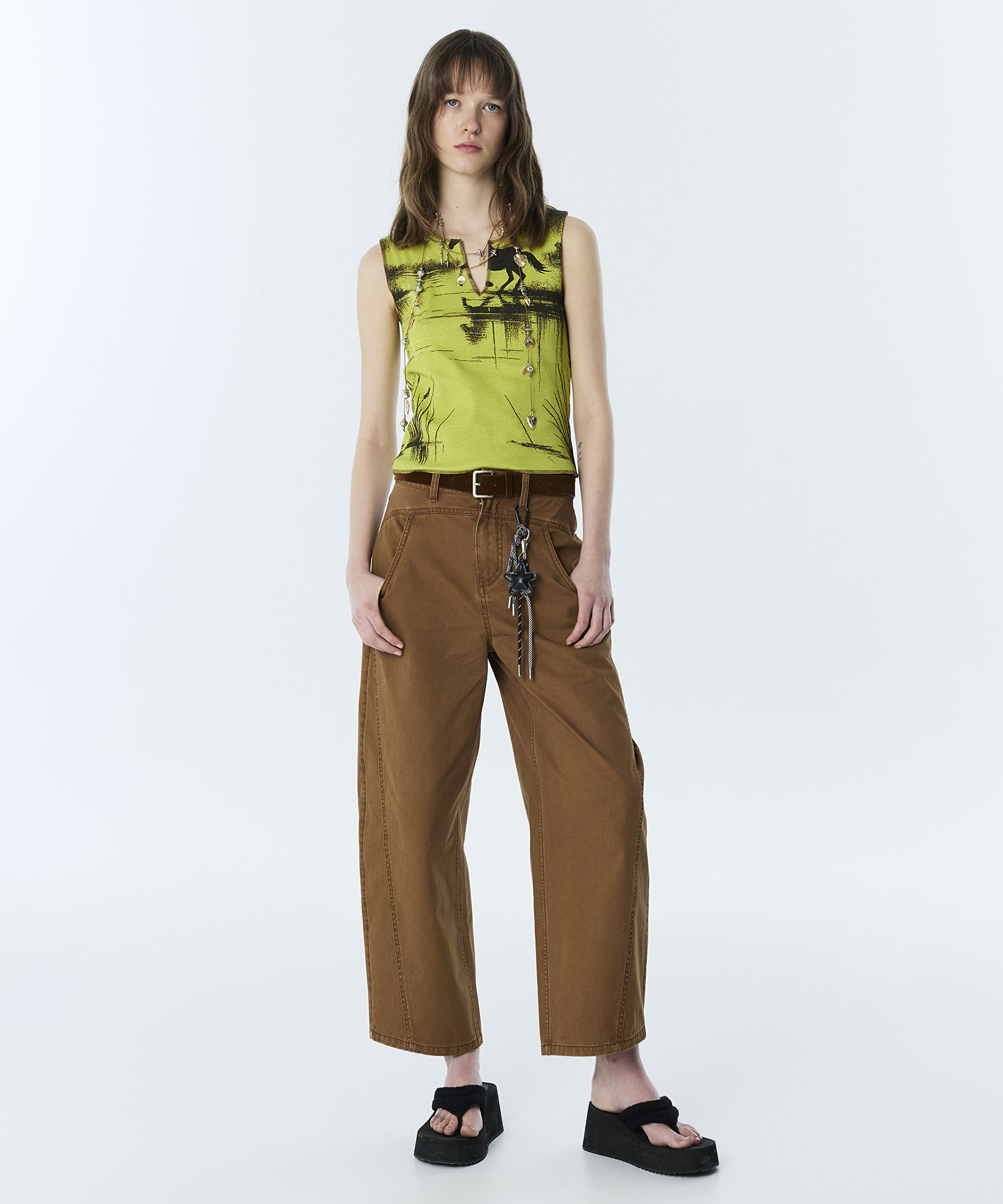 CHARM LI BARREL FİT JEAN PANTOLON