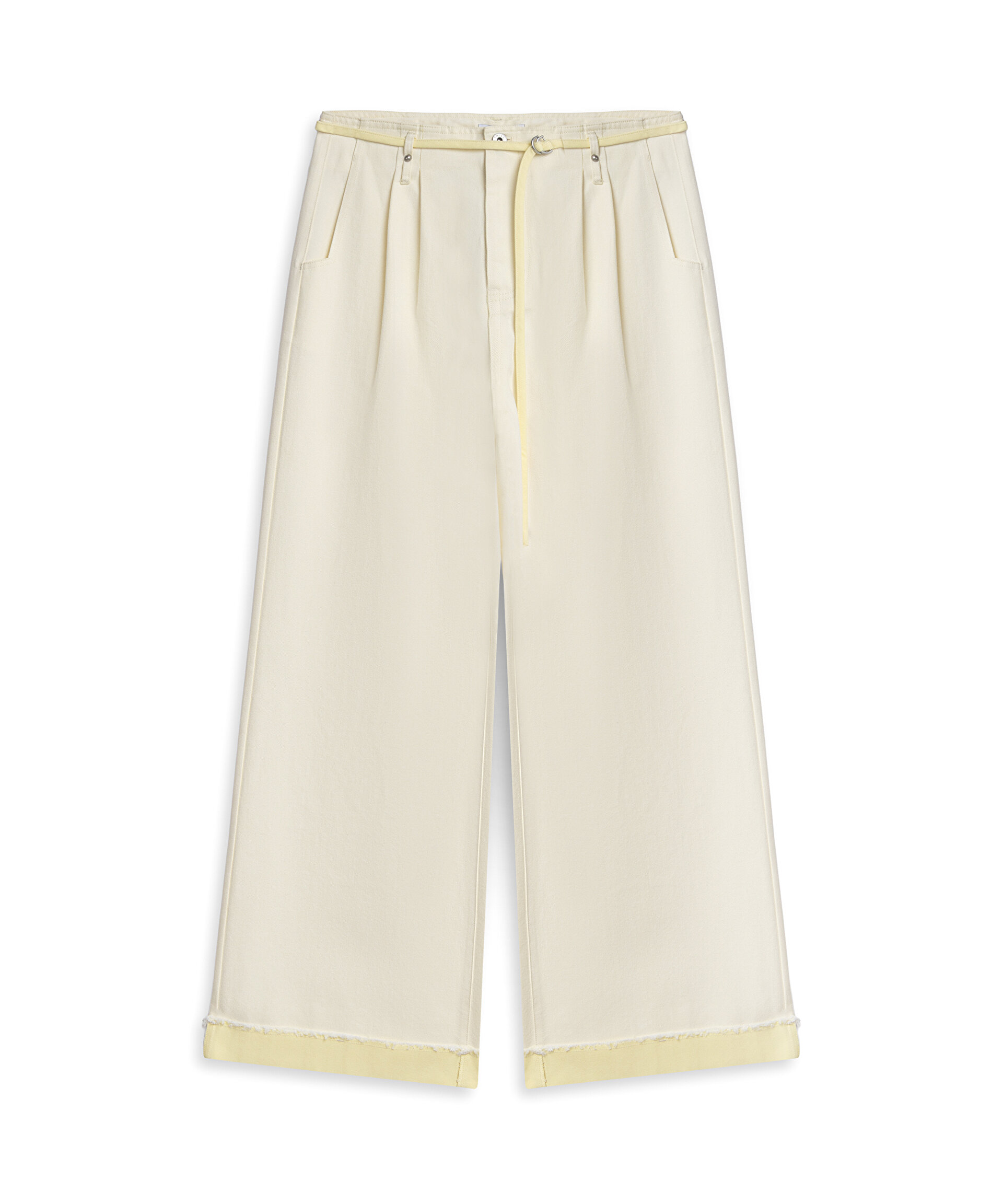 COLORBLOCK WIDE LEG JEAN PANTOLON