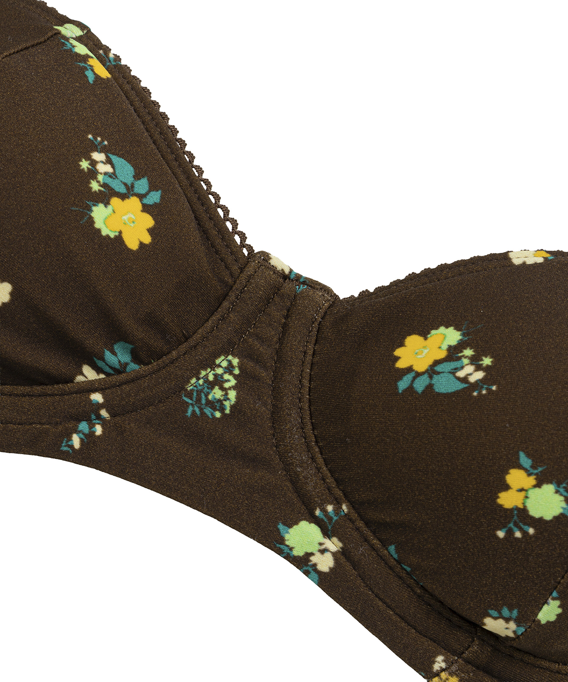FLORAL BASKILI BİKİNİ SETİ