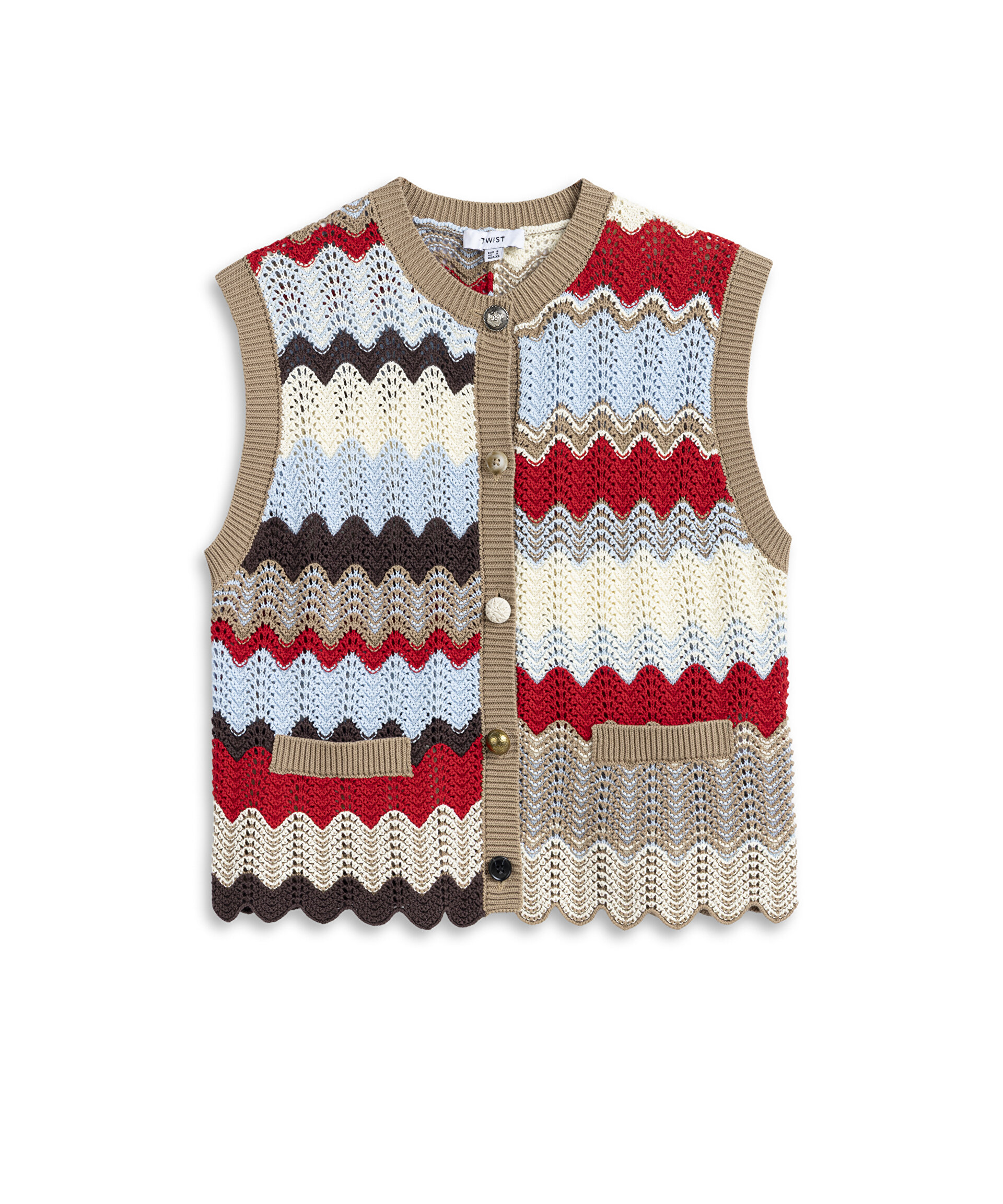 KARMA DÜĞMELİ COLORBLOCK TRİKO