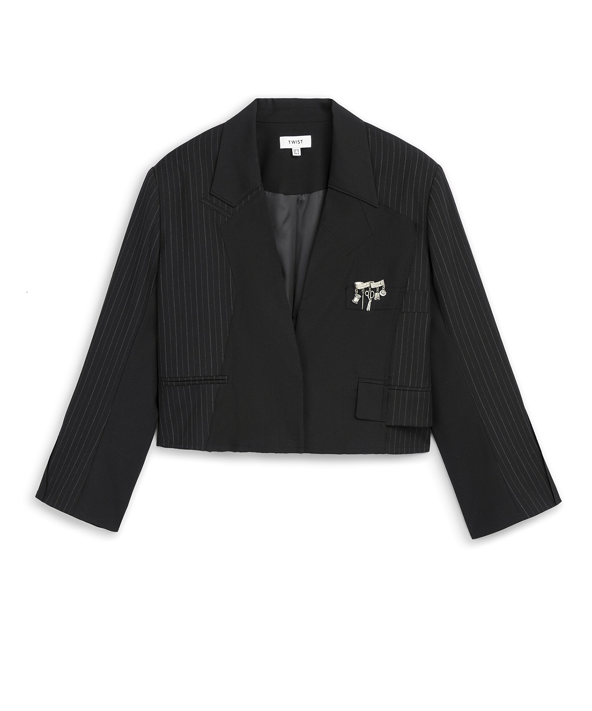 ÇİZGİ DESEN MIX BLAZER