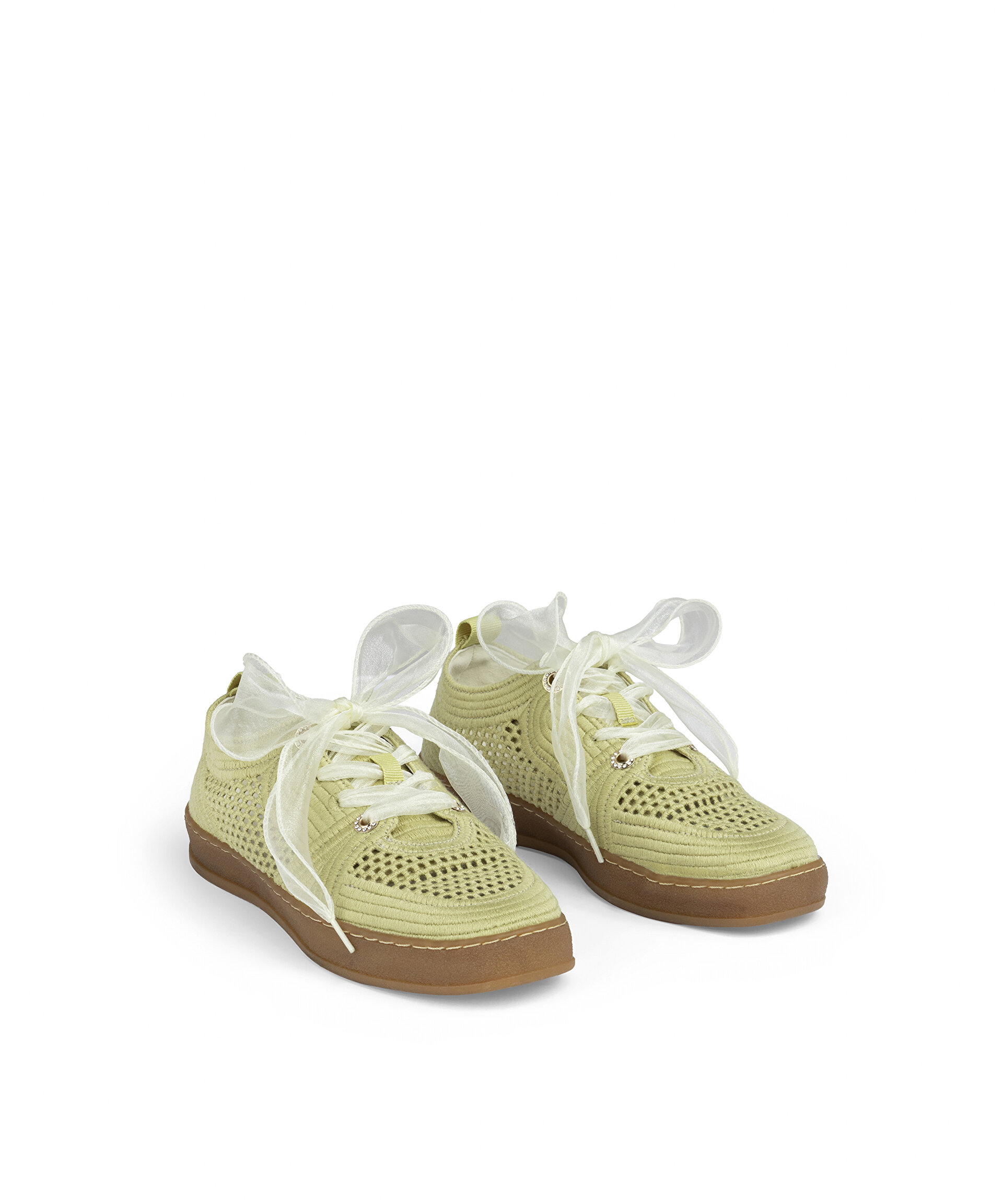 KONTRAST BAĞCIKLI FİLE DOKULU SNEAKER