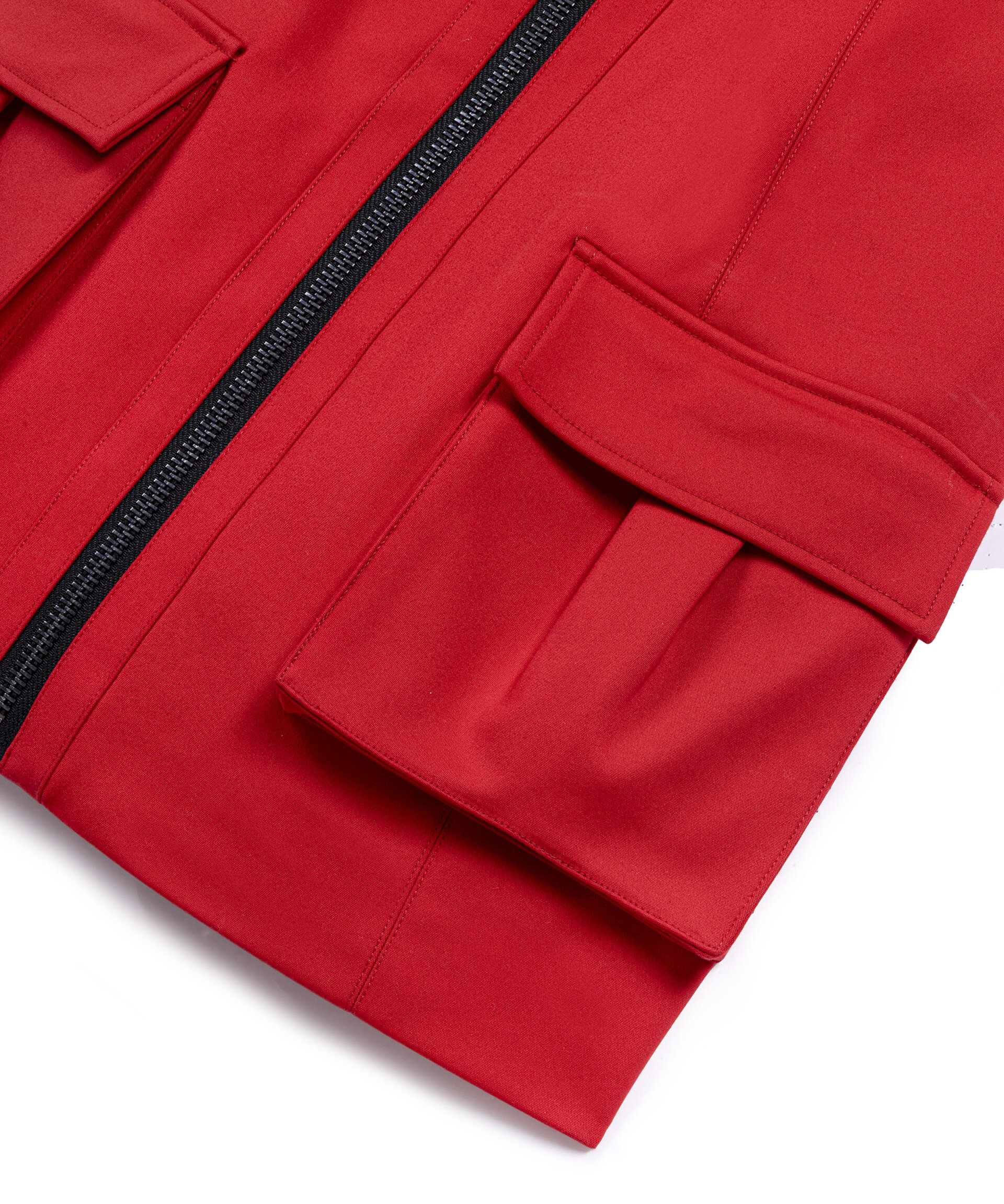Twist Kırmızı FERMUARLI COLORBLOCK ELBİSE görsel 7