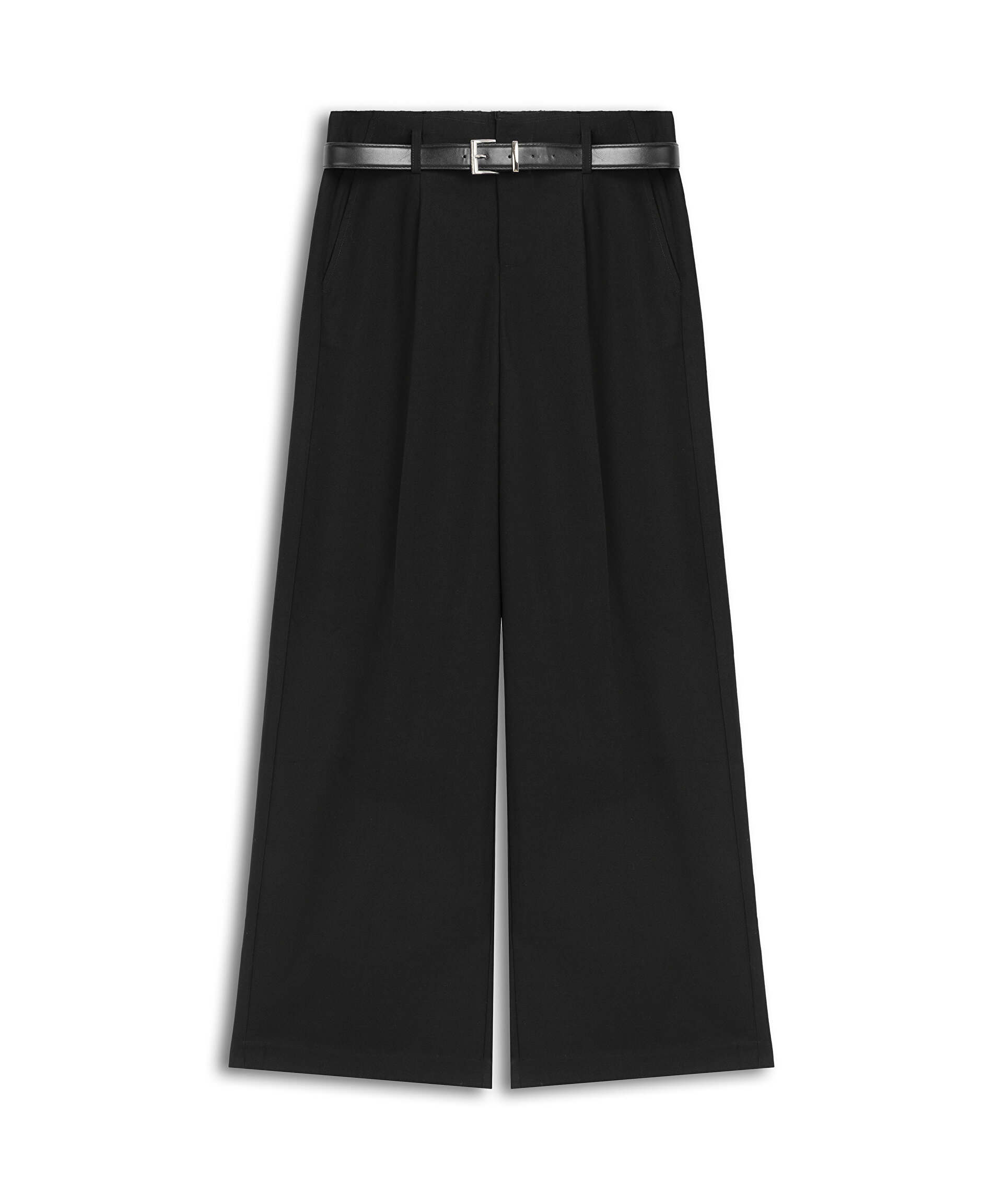 KEMERLİ WIDE LEG PANTOLON
