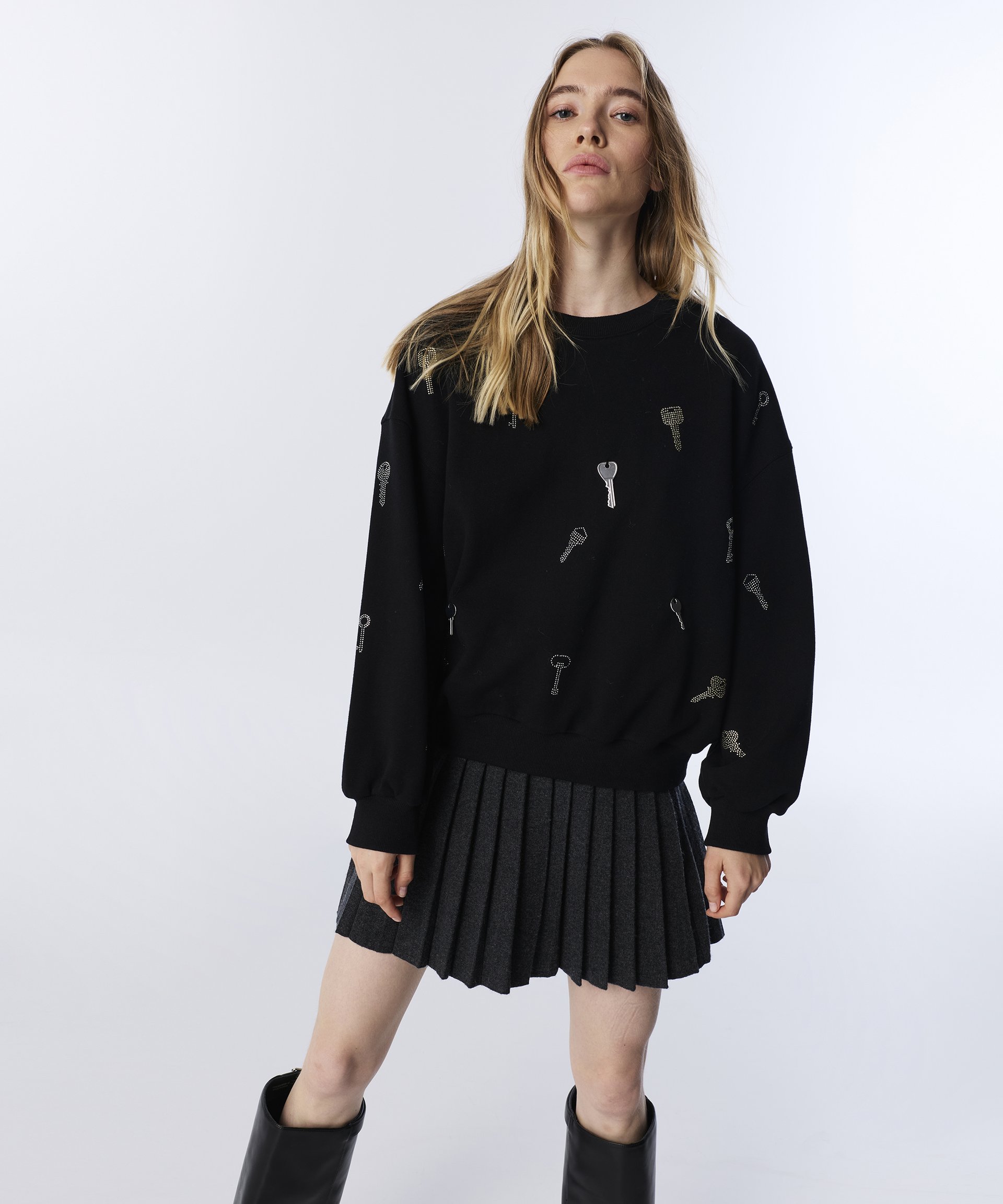 Siyah SWEATSHIRT TW6250091057001 | TWIST