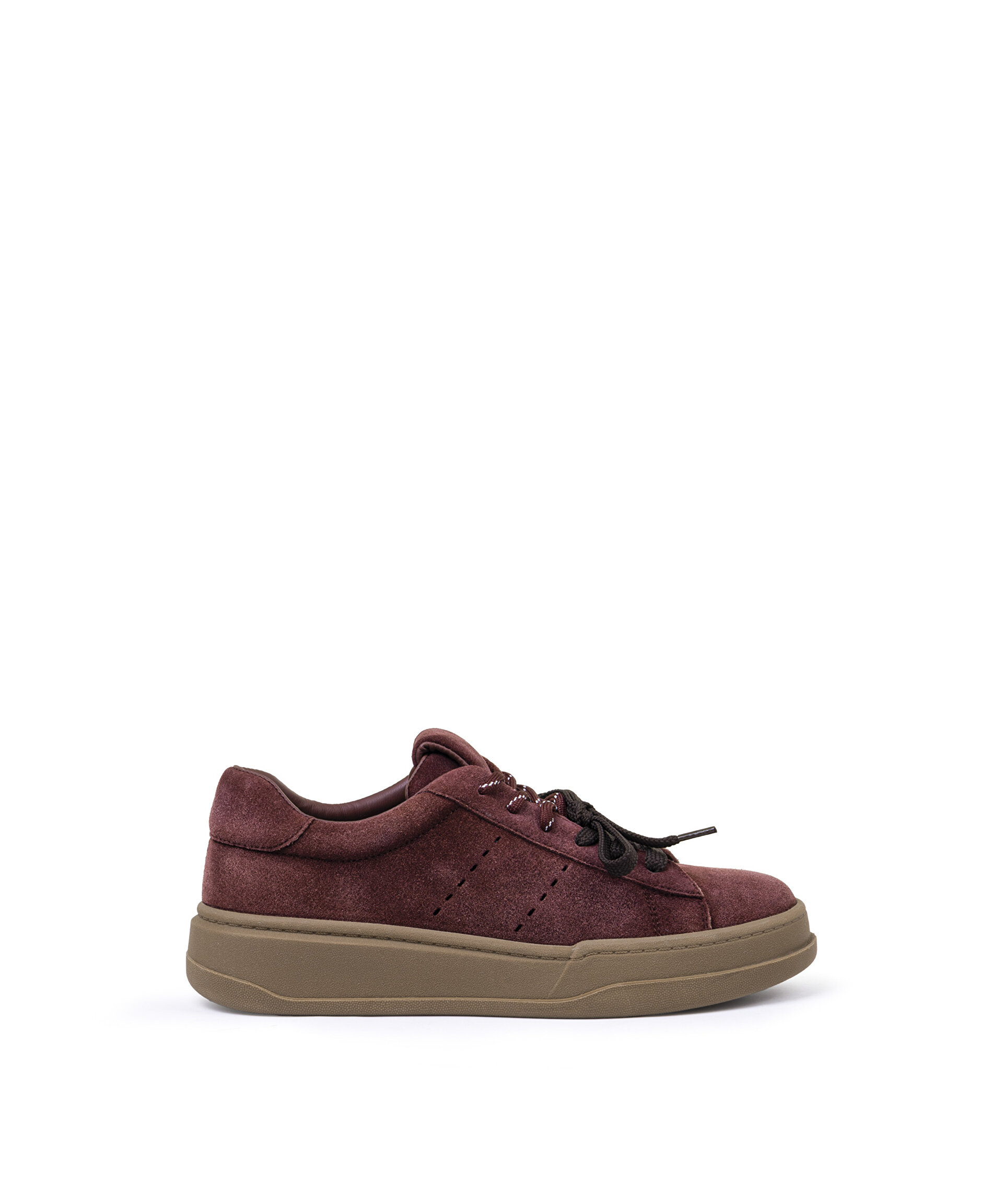 Twist Bordo ÇİFT BAĞCIKLI DERİ SNEAKER