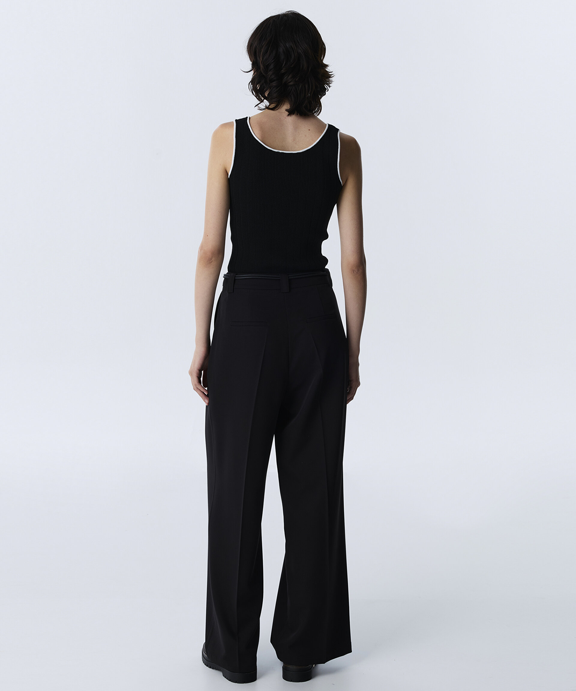KORDONLU WIDE LEG PANTOLON